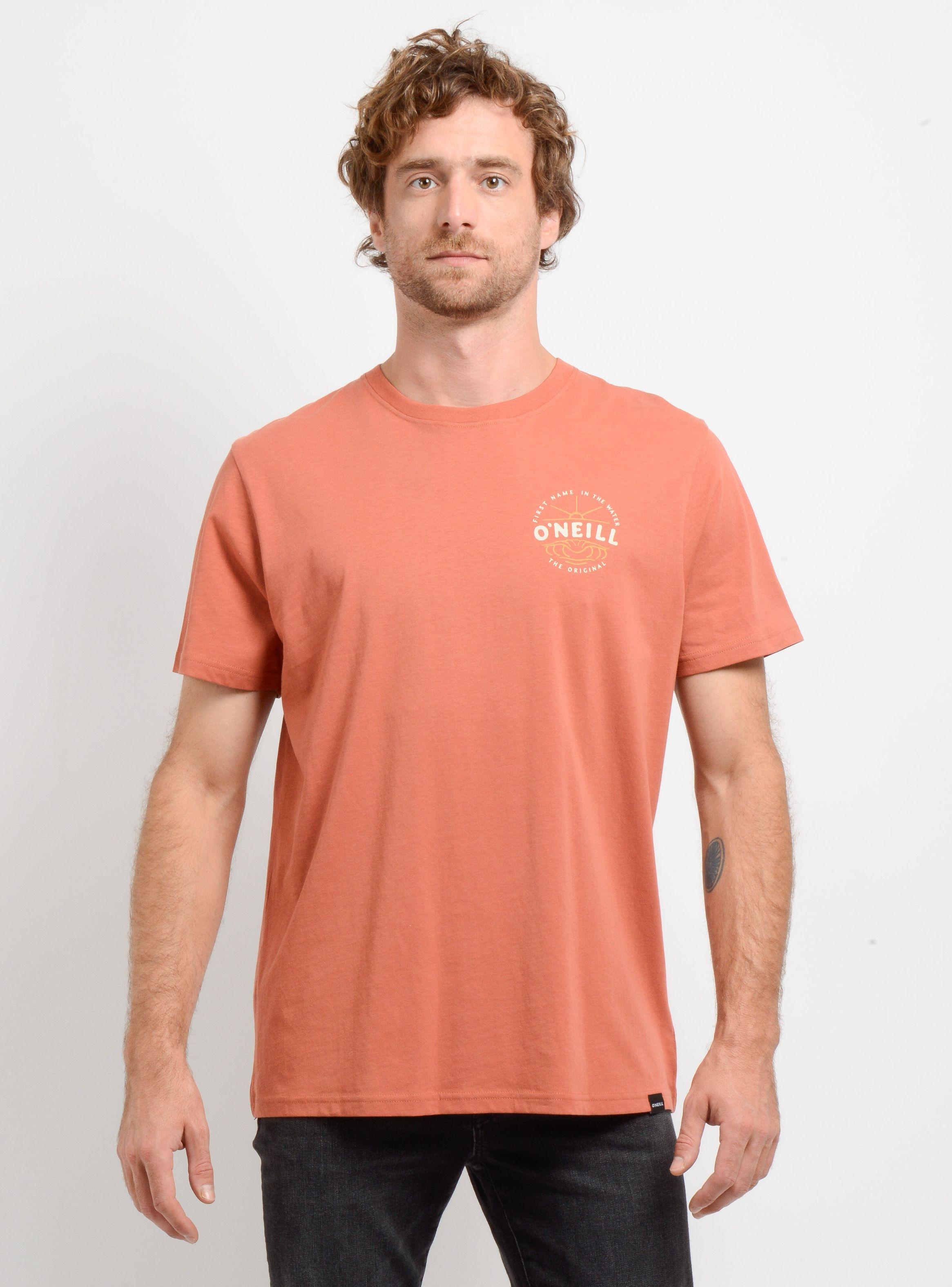 POLERA MANGA CORTA EMBOSSED NARANJO OSCURO-0