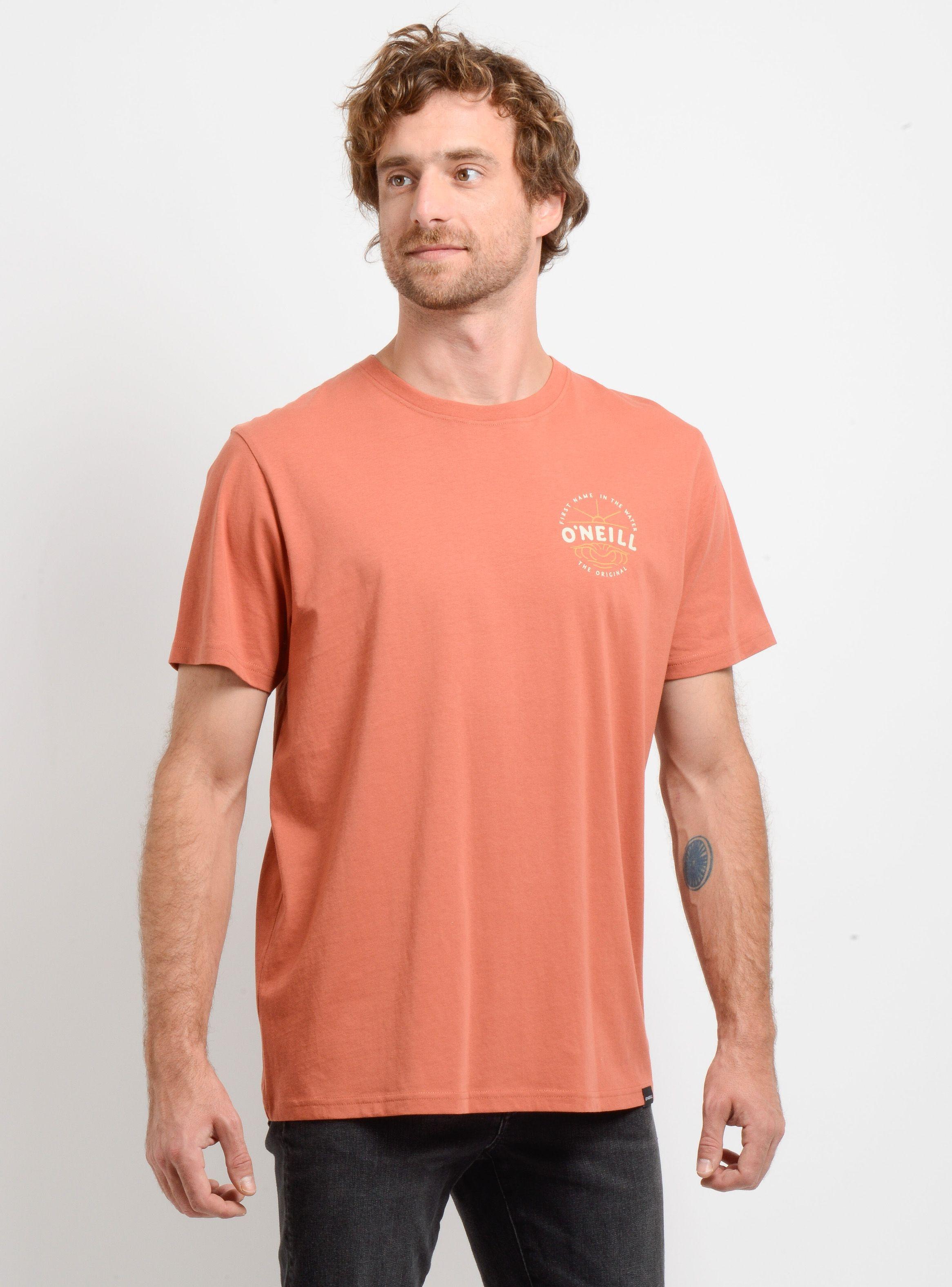 POLERA MANGA CORTA EMBOSSED NARANJO OSCURO-3
