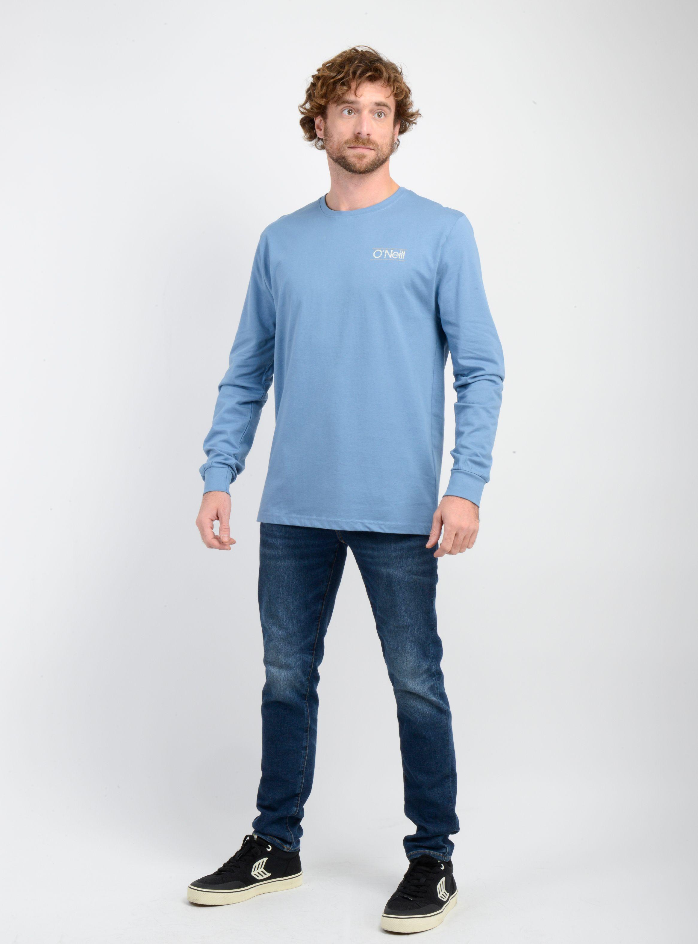 POLERA MANGA LARGA OG PARALLEL LINES AZUL-2