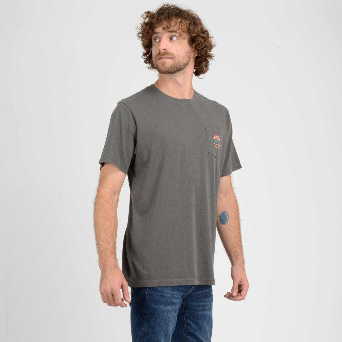 POLERA MANGA CORTA BLOCK  GRIS OSCURO-1