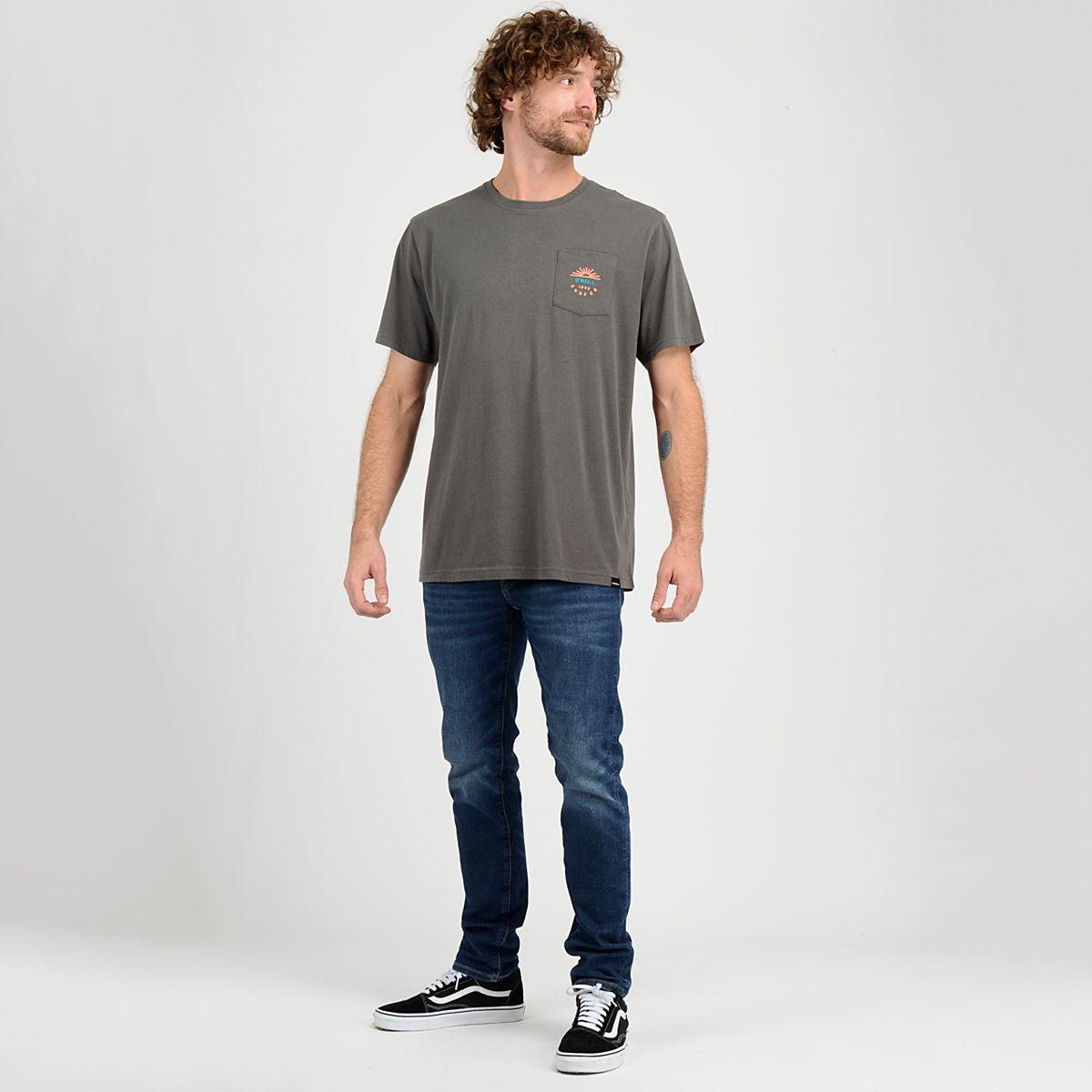 POLERA MANGA CORTA BLOCK  GRIS OSCURO-3