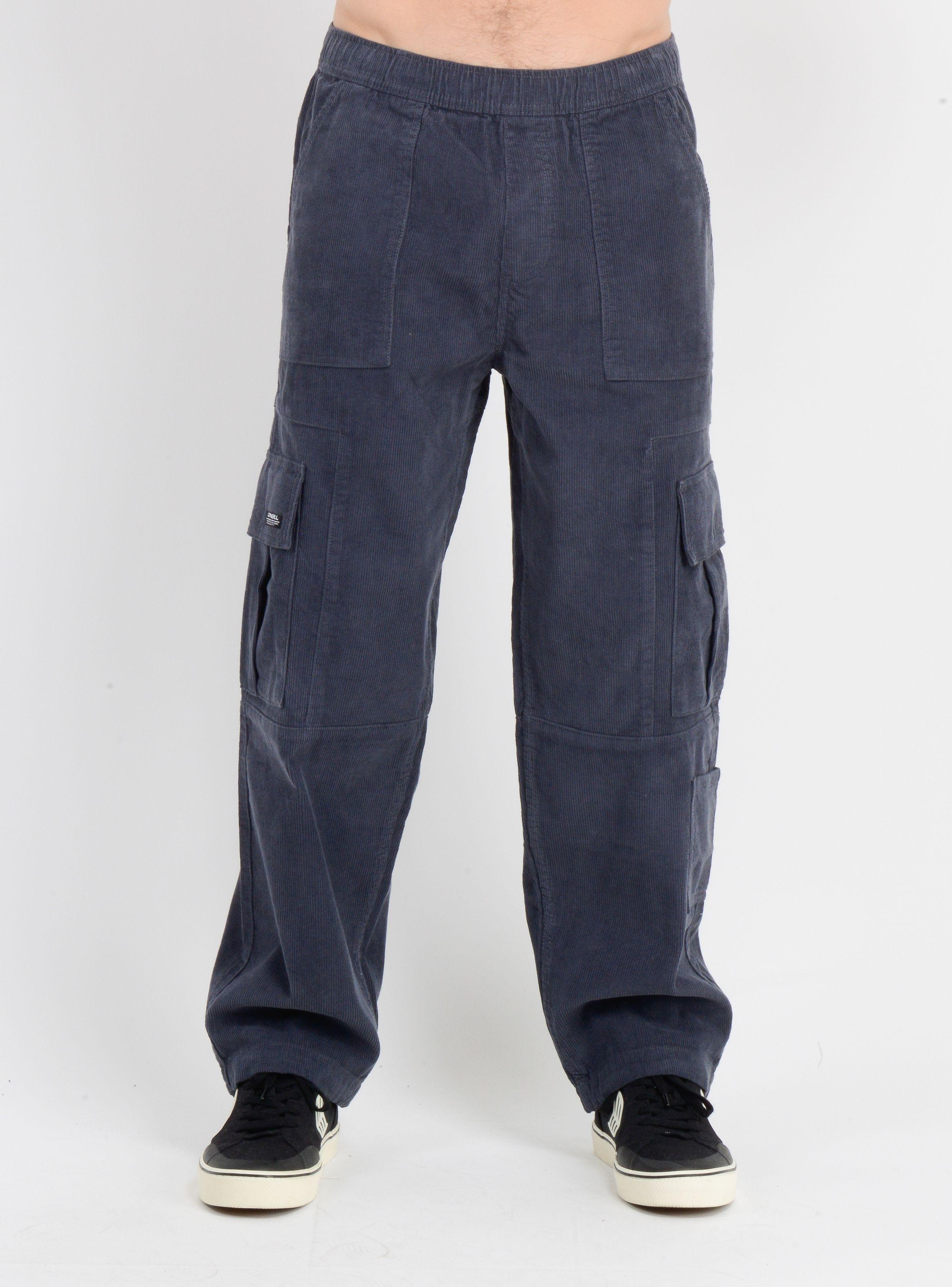 PANTALON COTELE CARGO SURF  GRIS OSCURO-1