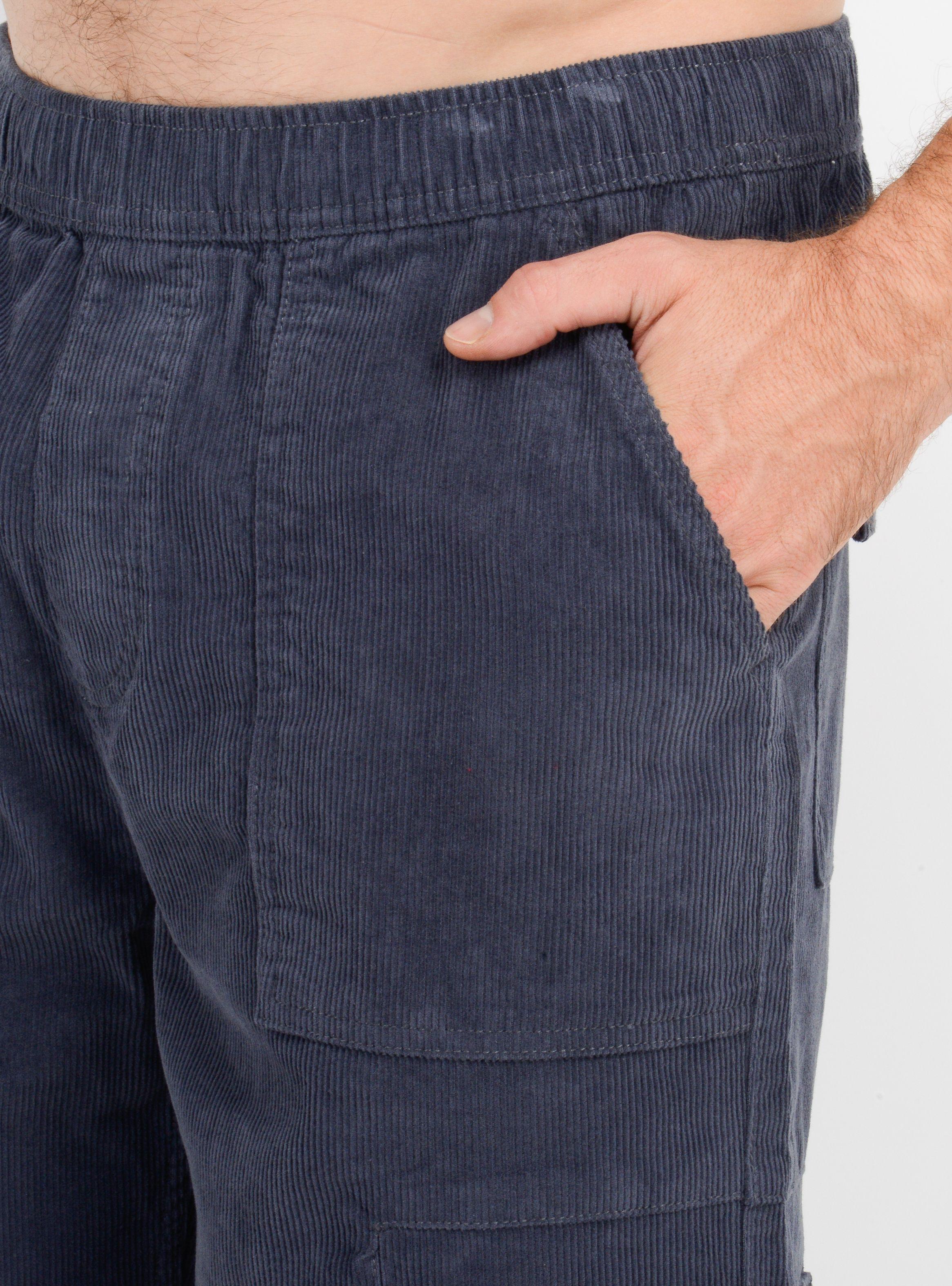 PANTALON COTELE CARGO SURF  GRIS OSCURO-2