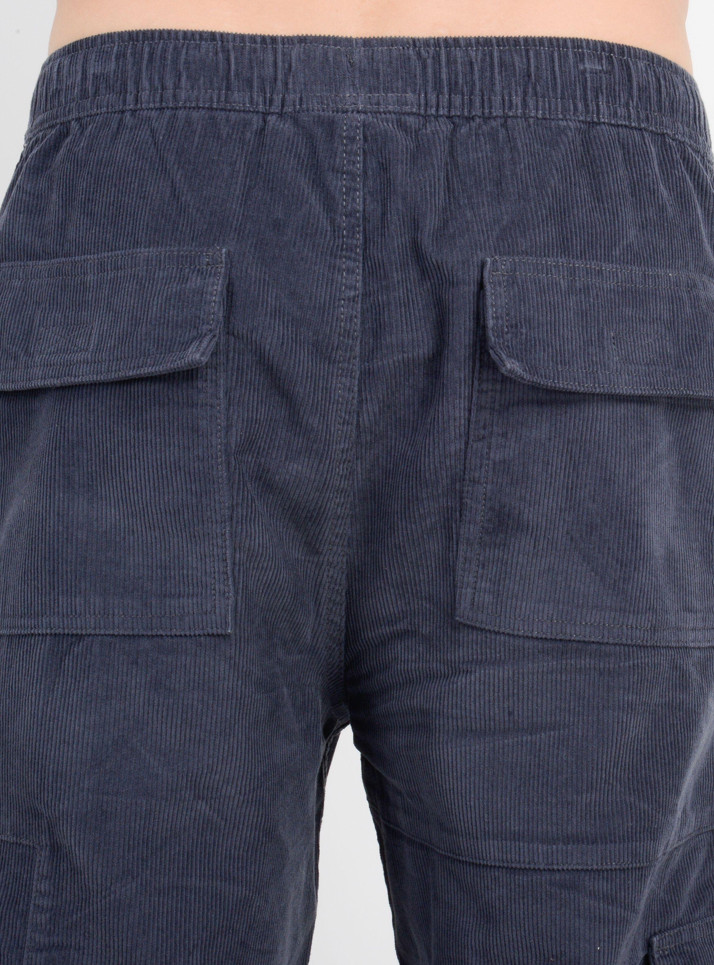 PANTALON COTELE CARGO SURF  GRIS OSCURO-5