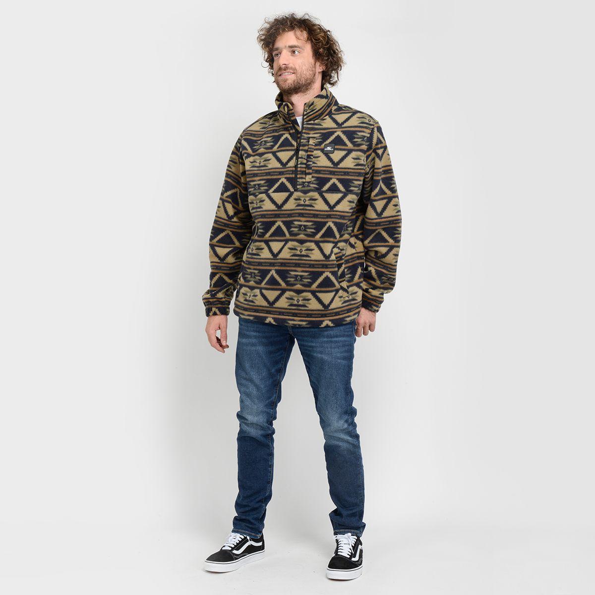 POLERON HALF - I23HO126002 CAFÉ CLARO / PASTEL-3