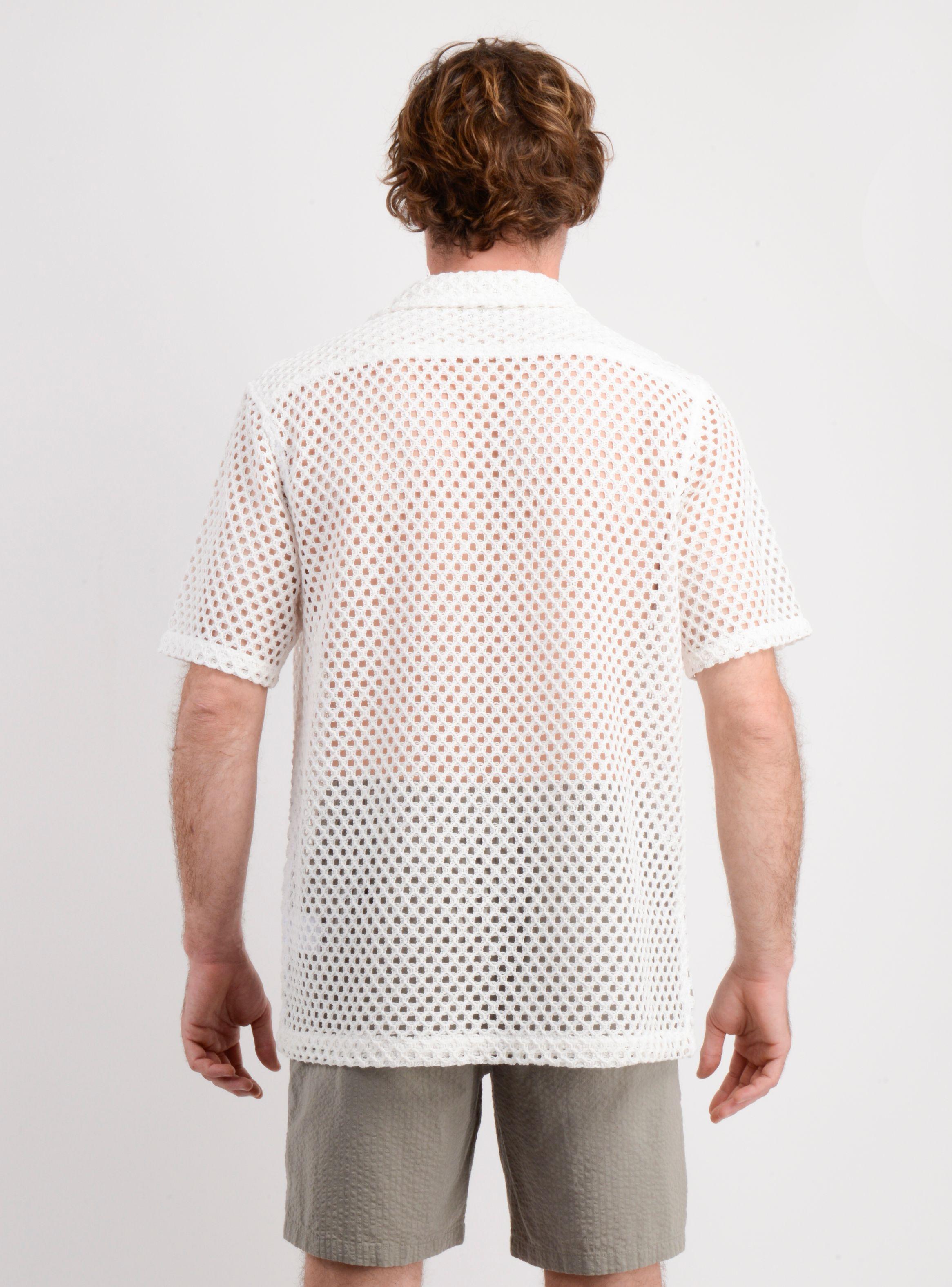 CAMISA MANGA CORTA SUMMERTIME BEIGE CLARO-1