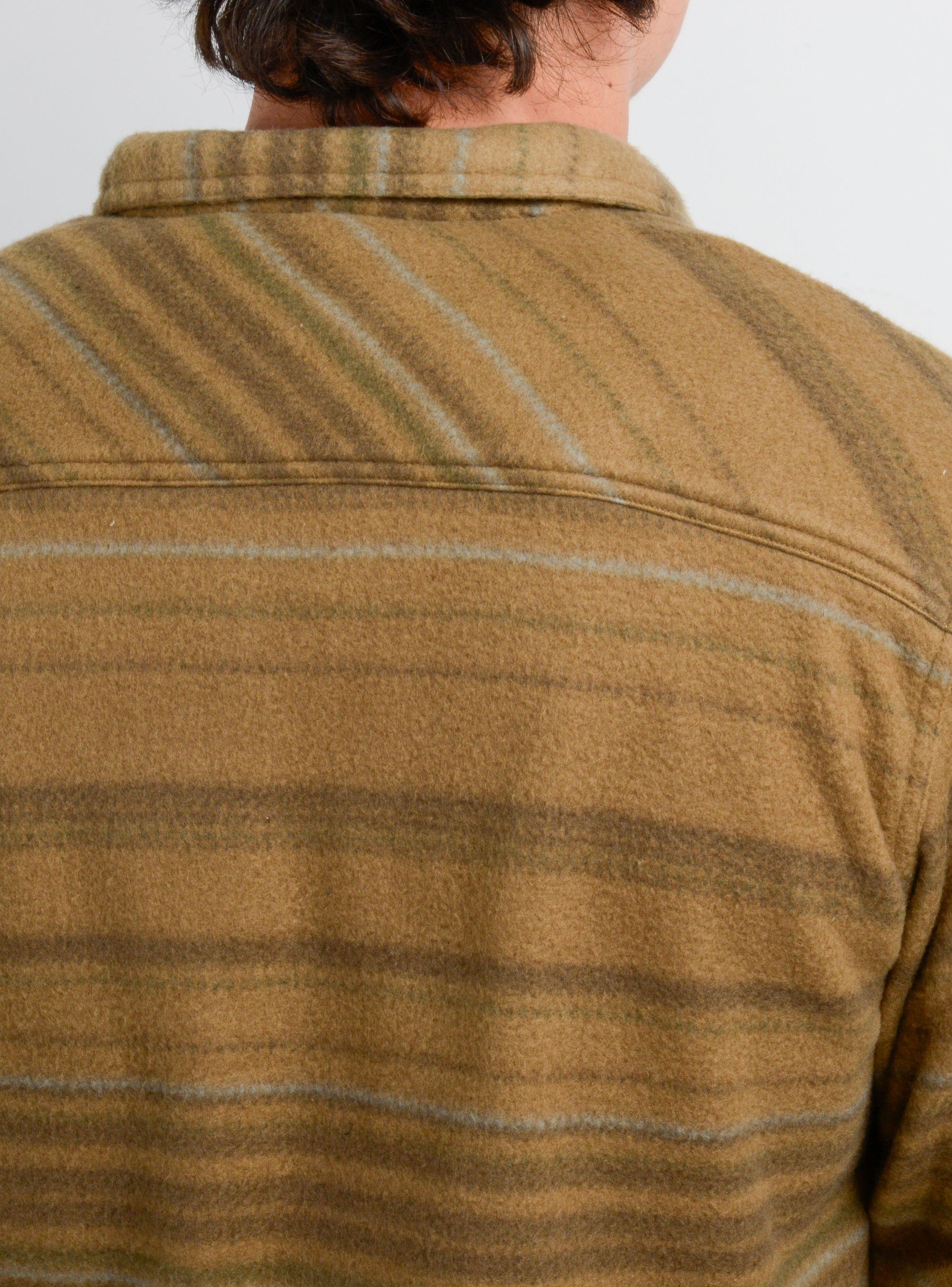 CAMISA POLAR MANGA LARGA GLACIER OVERSHIRT CAFÉ-5