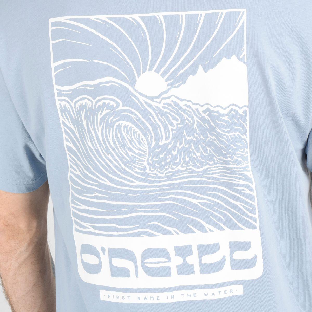 POLERA MANGA CORTA OUTSIDE LINE  AZUL-5