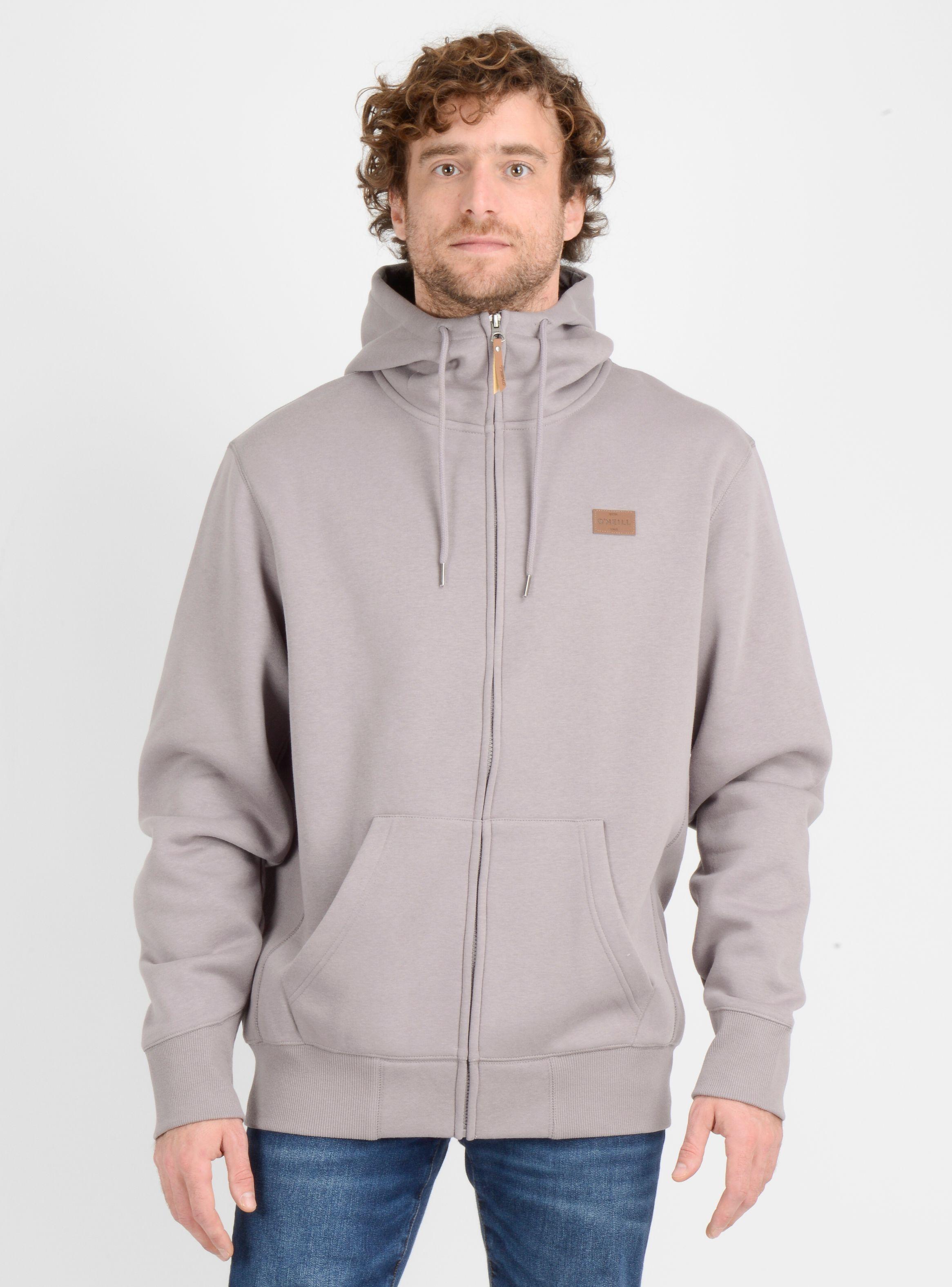 POLERON FULL ZIPER BAVARO FZ  GRIS-0