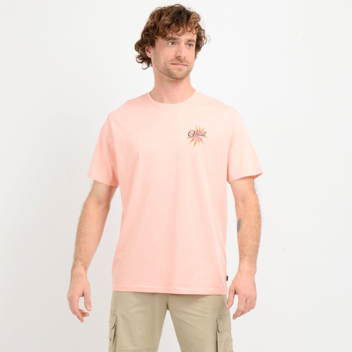 POLERA MANGA CORTA BEACH  NARANJO-0