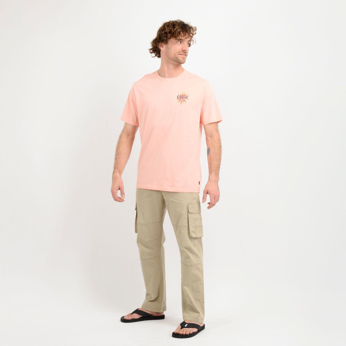 POLERA MANGA CORTA BEACH  NARANJO-1