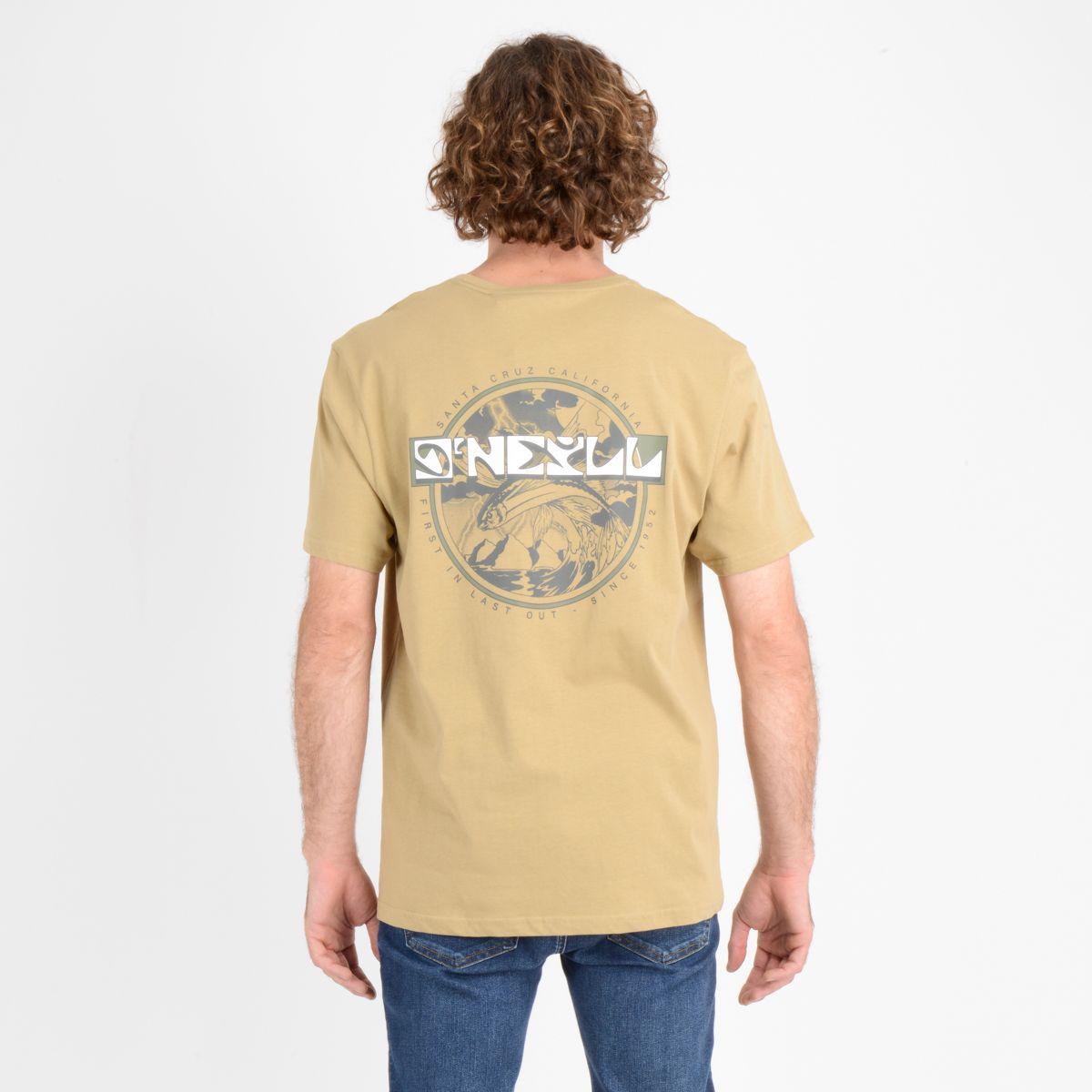 POLERA MANGA CORTA AGUAZUL BEIGE OSCURO-1