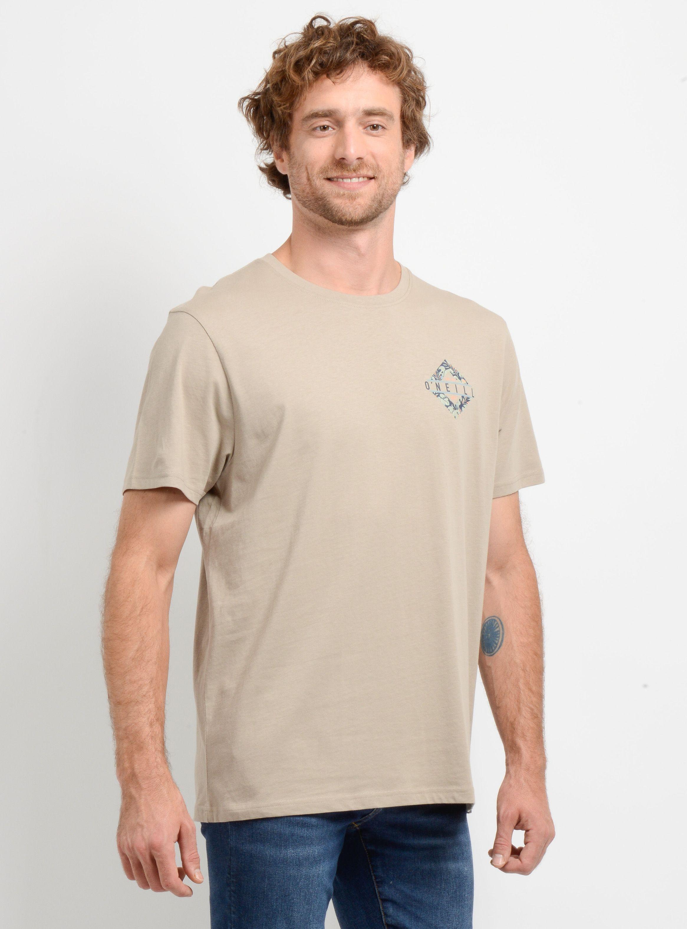 POLERA MANGA CORTA BRACKETS  BEIGE OSCURO-3