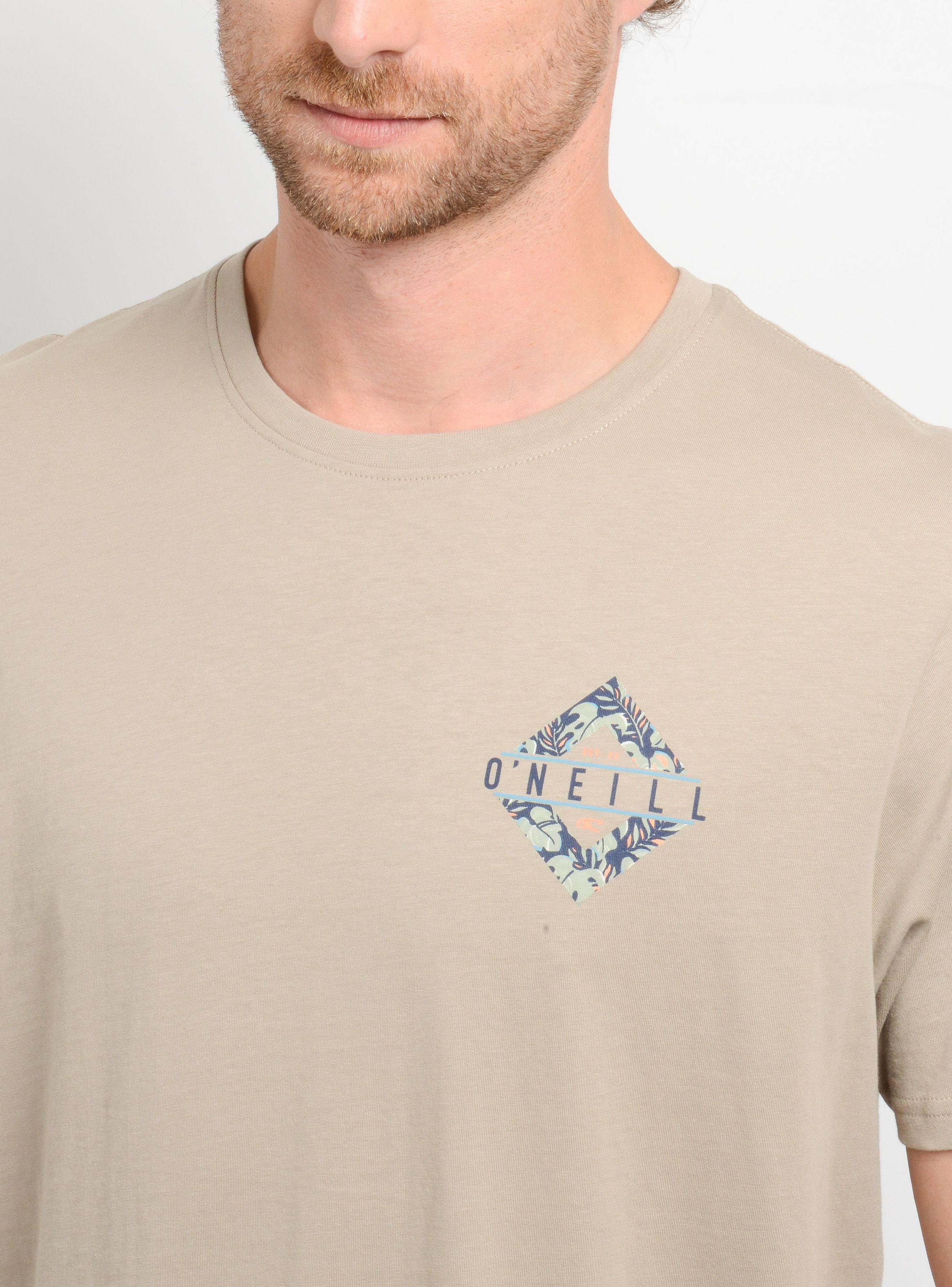 POLERA MANGA CORTA BRACKETS  BEIGE OSCURO-4