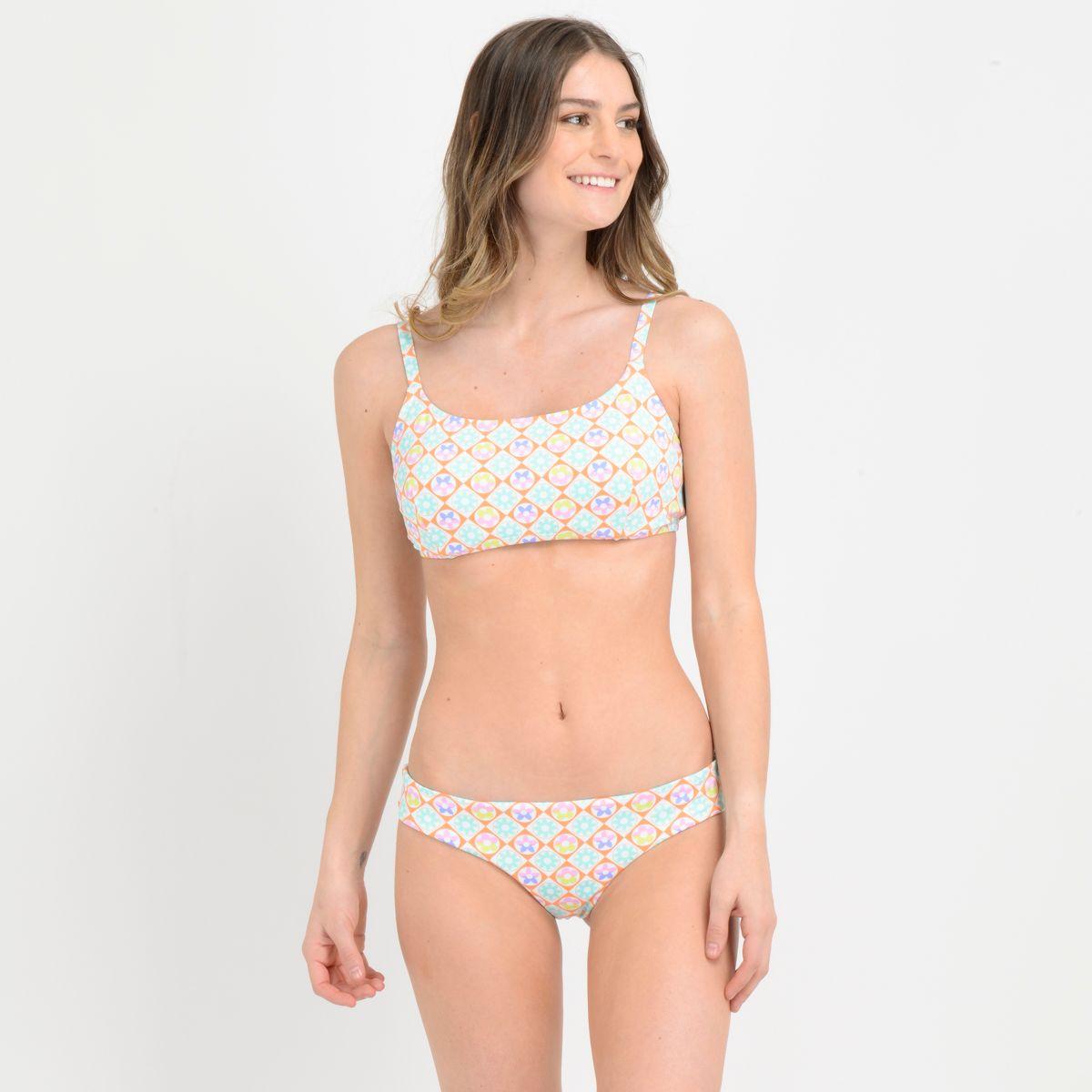 BIKINI TEAL  BEIGE CLARO-0