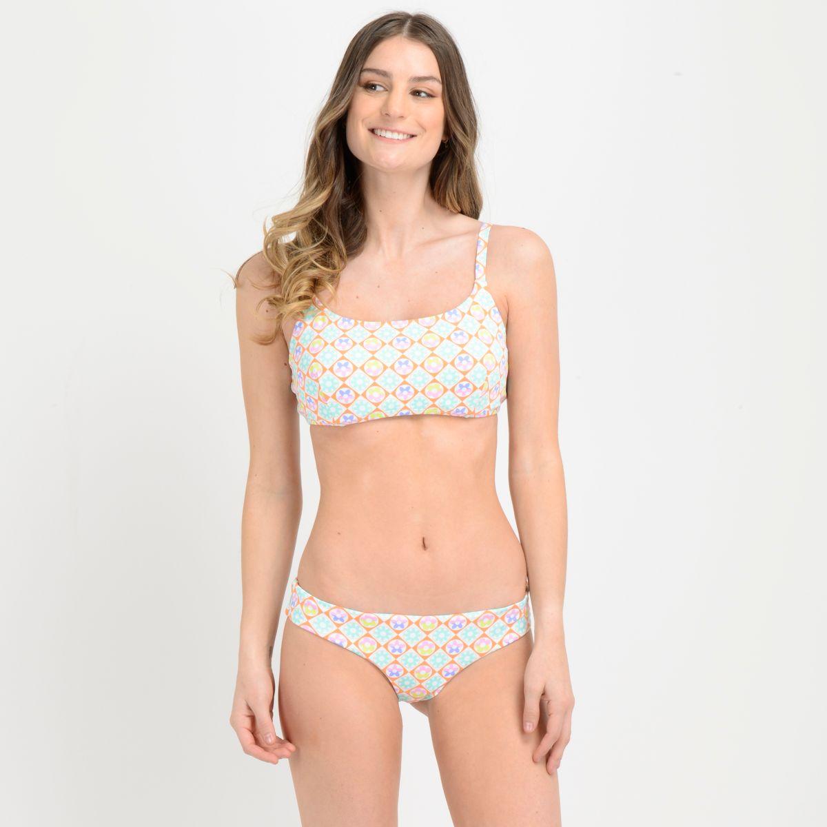 BIKINI TEAL  BEIGE CLARO-1