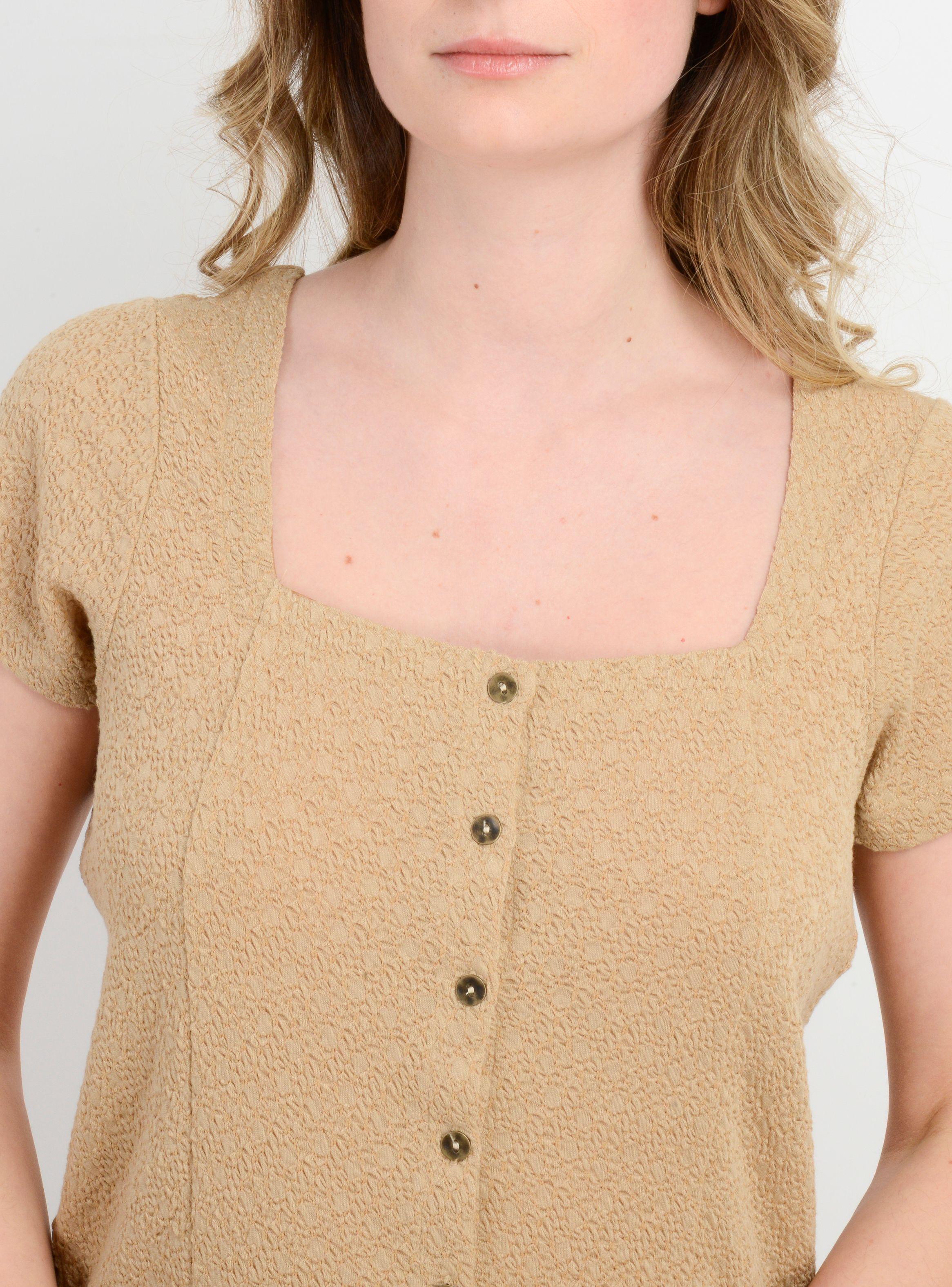 POLERA MANGA CORTA JACKIE BEIGE-4