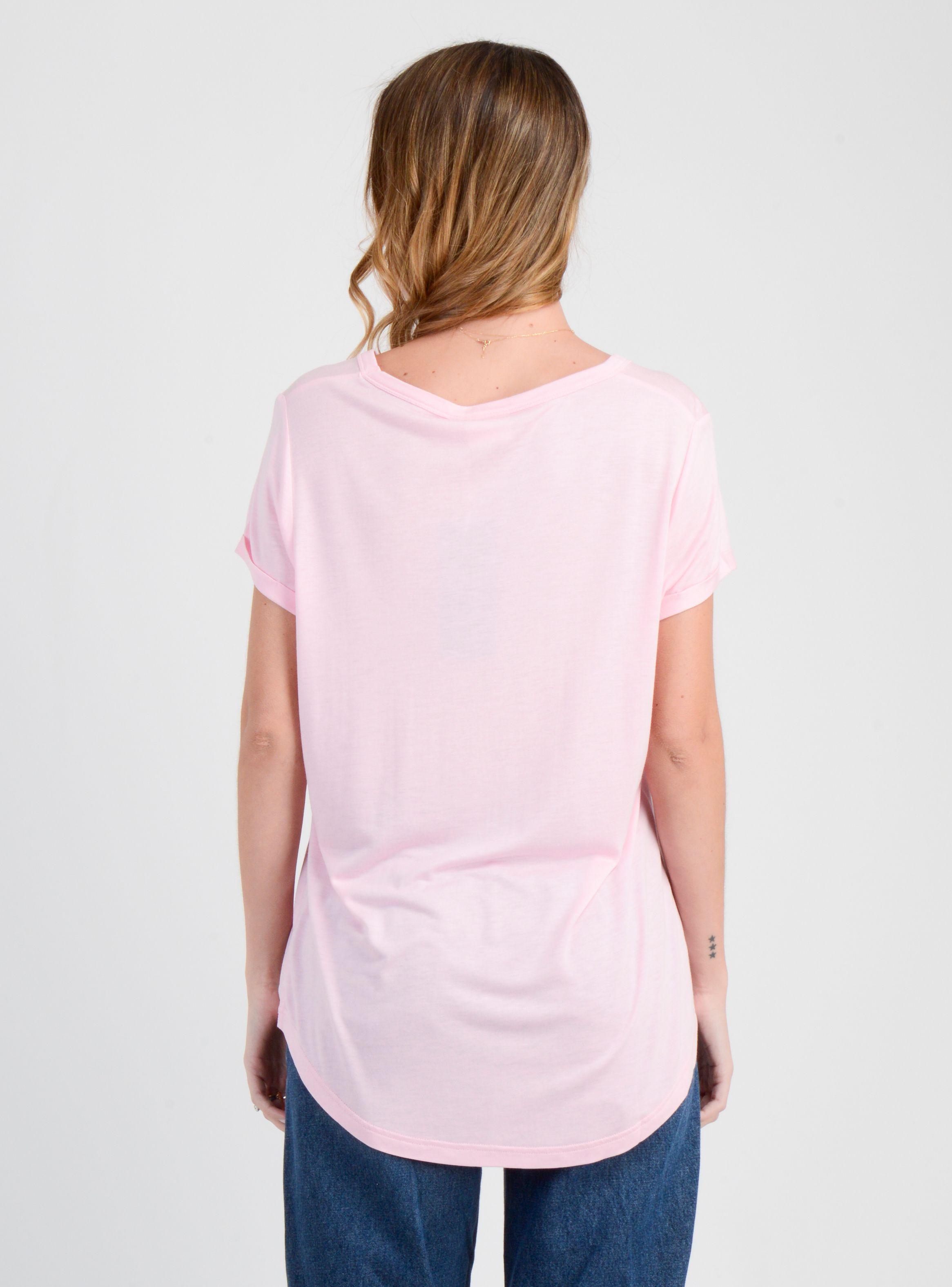 POLERA MANGA CORTA ESSENTIAL  ROSADO CLARO-1