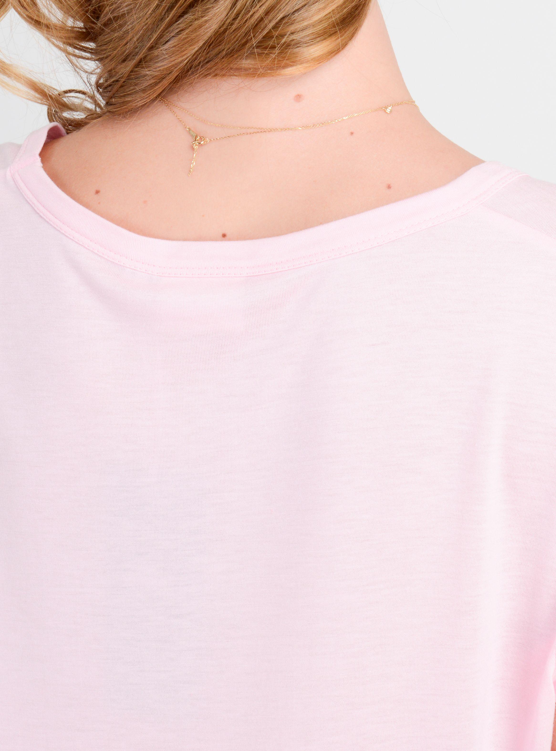 POLERA MANGA CORTA ESSENTIAL  ROSADO CLARO-5