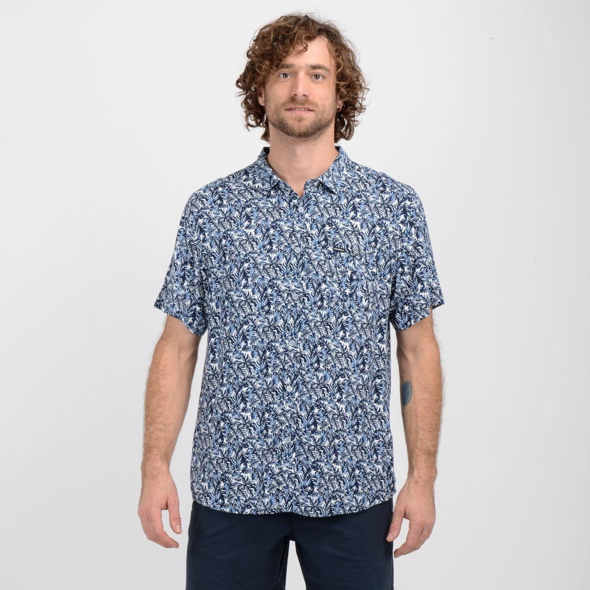 CAMISA MANGA CORTA ROYAL  AZUL-0