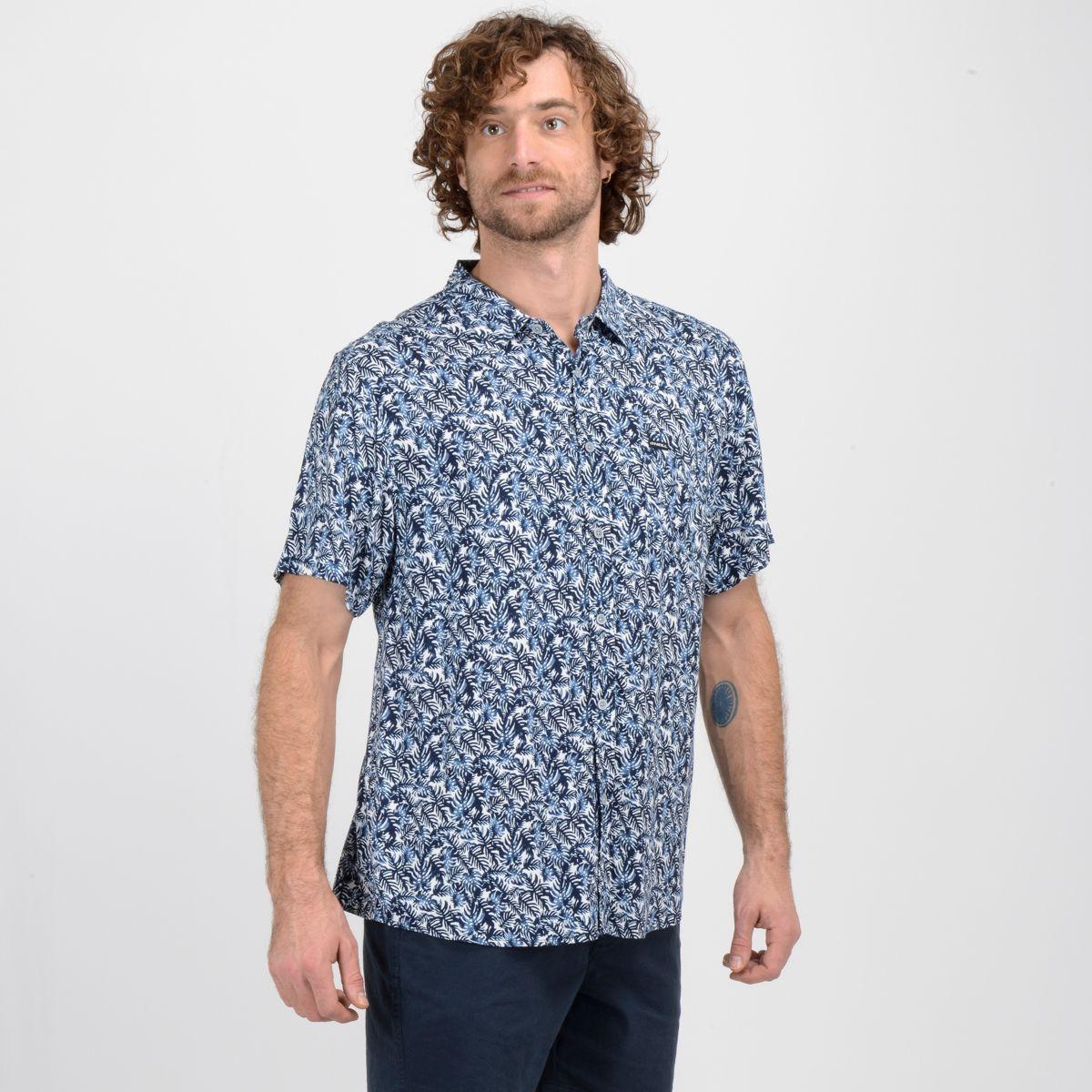 CAMISA MANGA CORTA ROYAL  AZUL-1