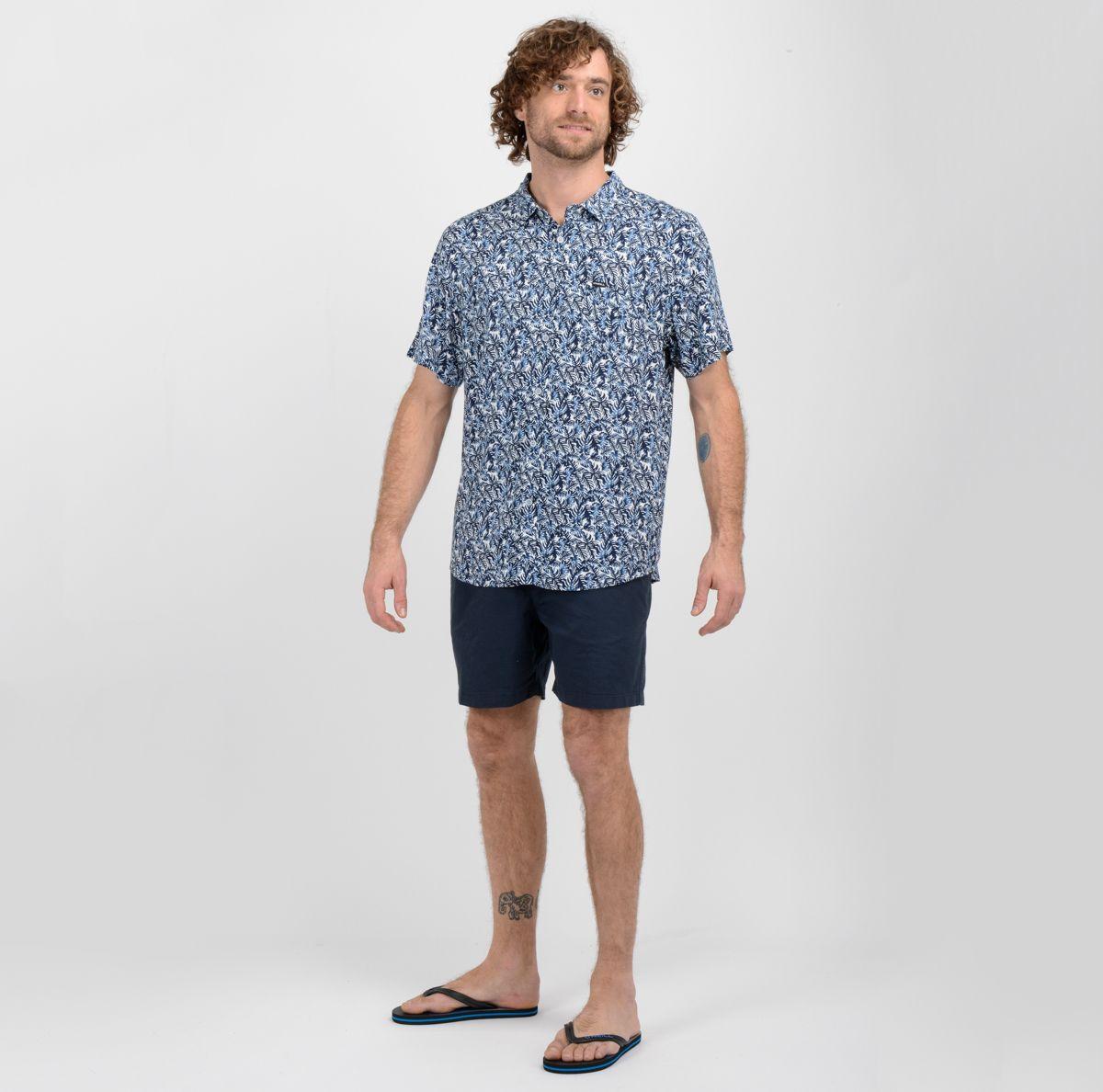 CAMISA MANGA CORTA ROYAL  AZUL-3