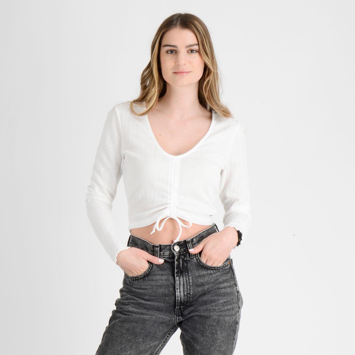 POLERA MANGA LARGA MARLENE BEIGE CLARO-0