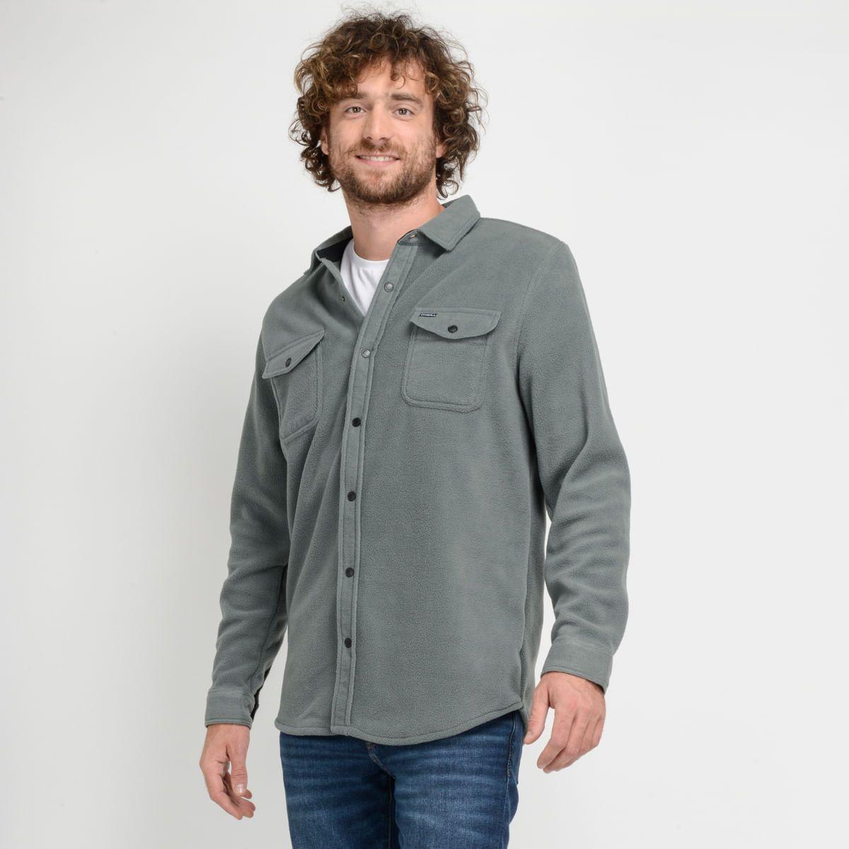 CAMISA MANGA LARGA WAY GRIS OSCURO-1