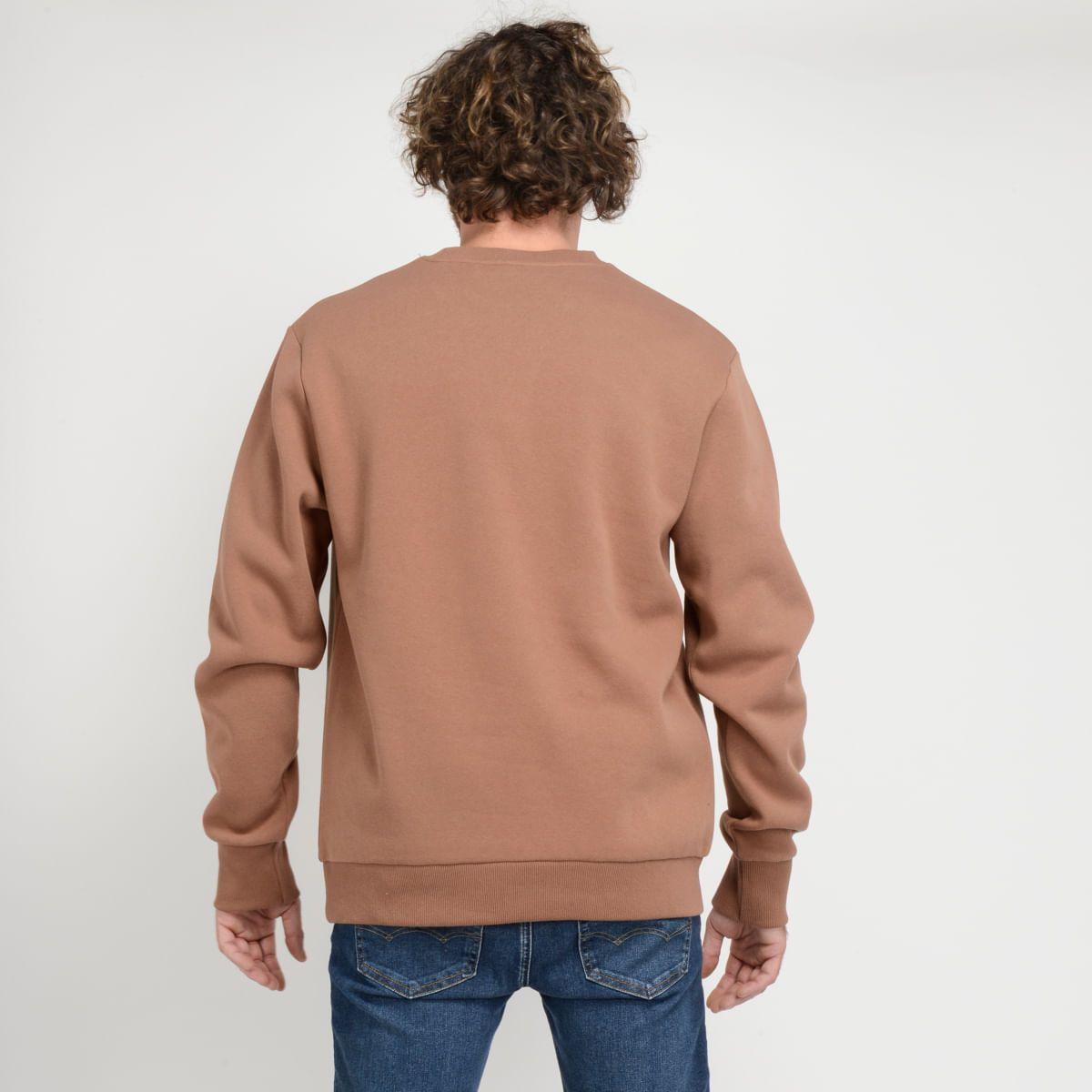 POLERON CUELLO REDONDO - I23HO074001 CAFÉ-2