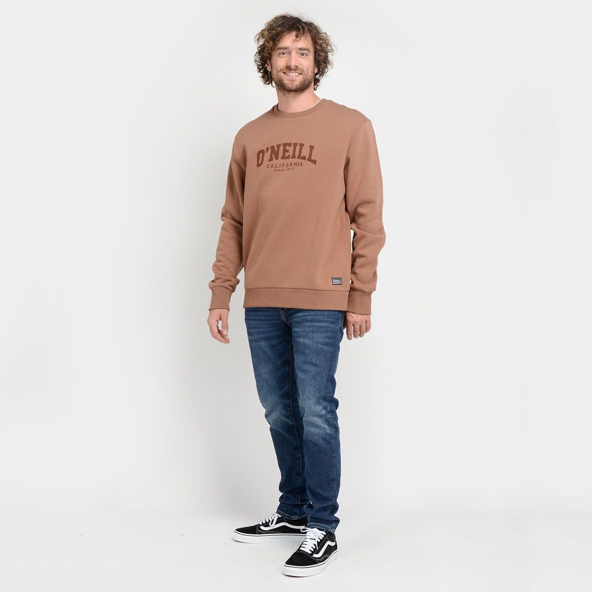 POLERON CUELLO REDONDO - I23HO074001 CAFÉ-3