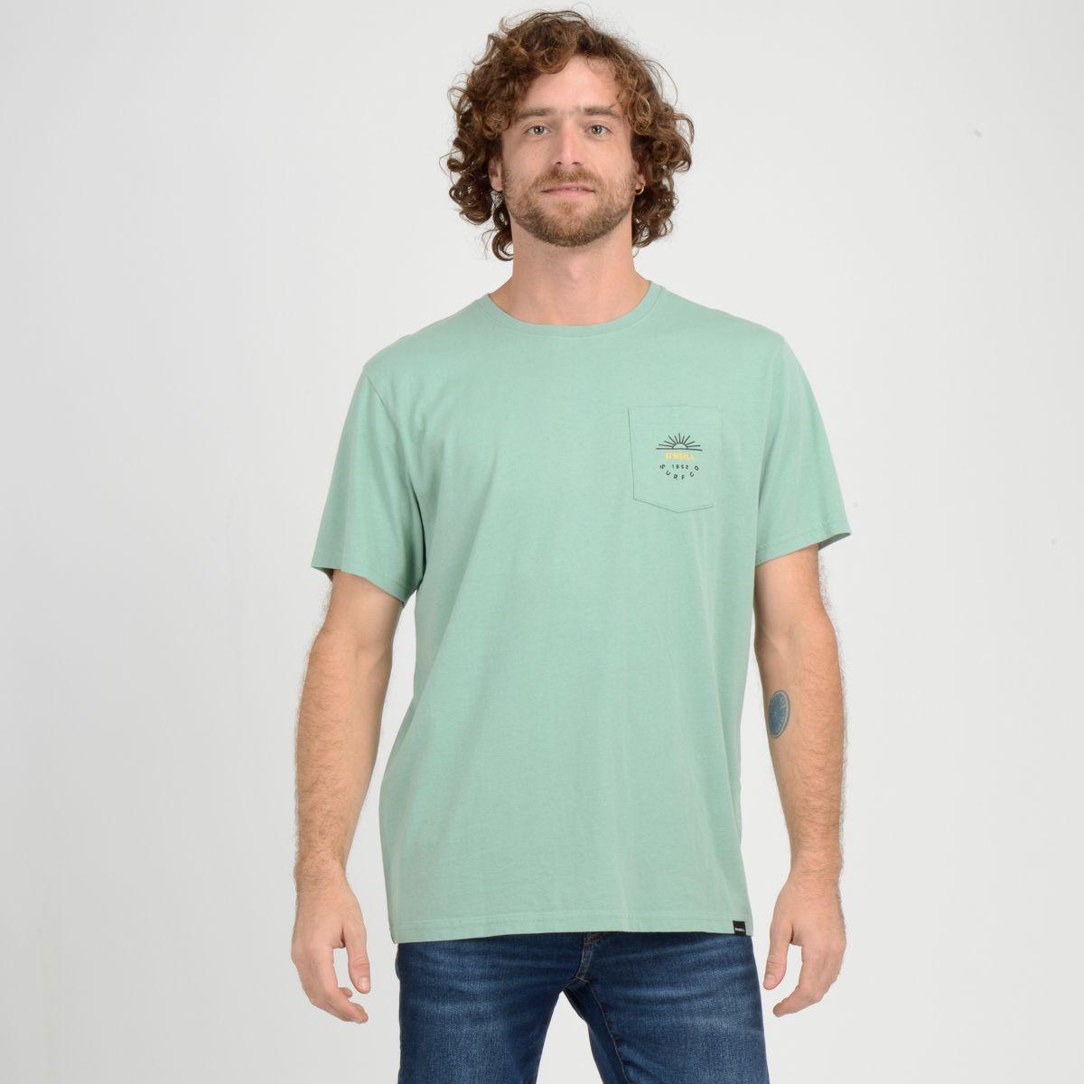 POLERA MANGA CORTA BLOCK  VERDE CLARO-0