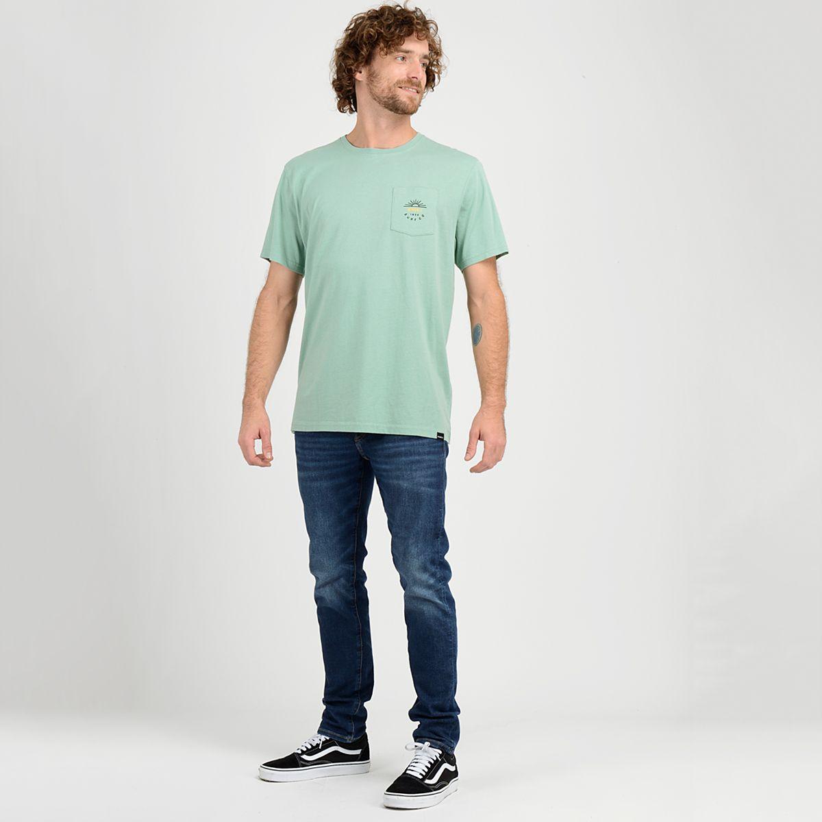 POLERA MANGA CORTA BLOCK  VERDE CLARO-3