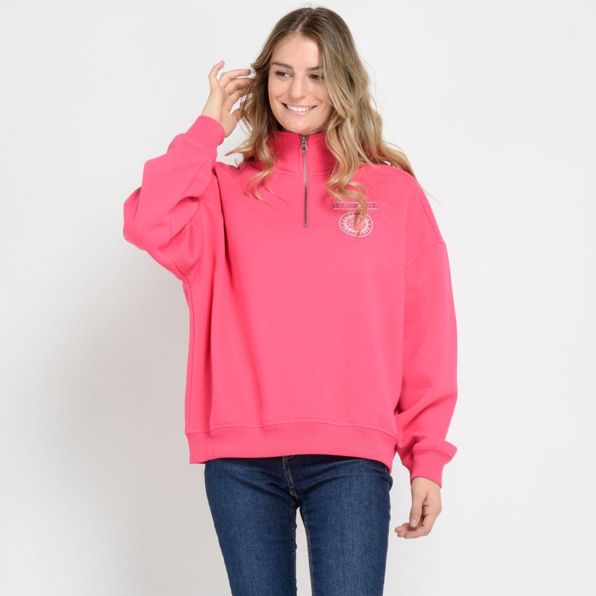 POLERON HALF RAMP ROSADO OSCURO-0