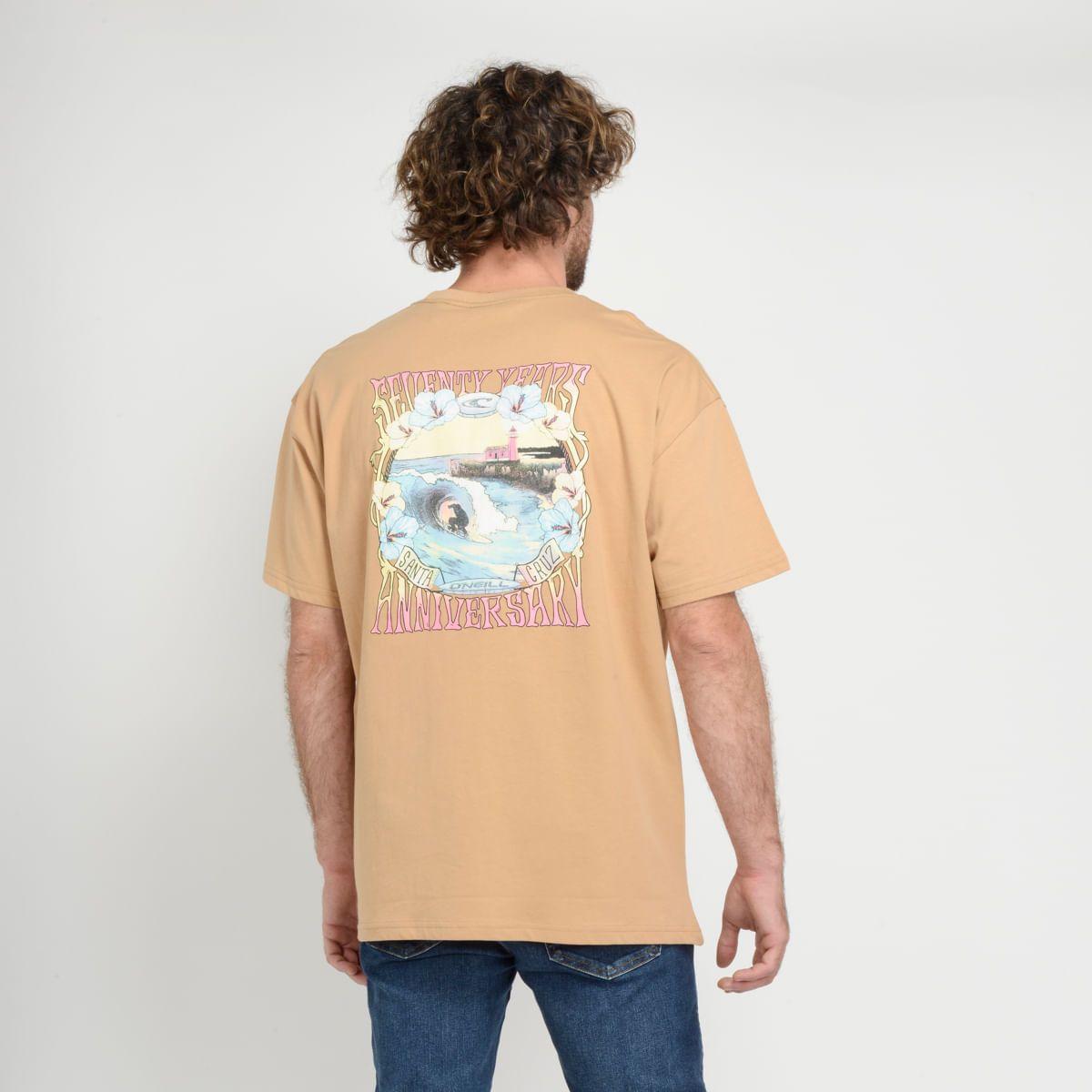 POLERA MANGA CORTA - I23HO065010 CAFÉ CLARO / PASTEL-2