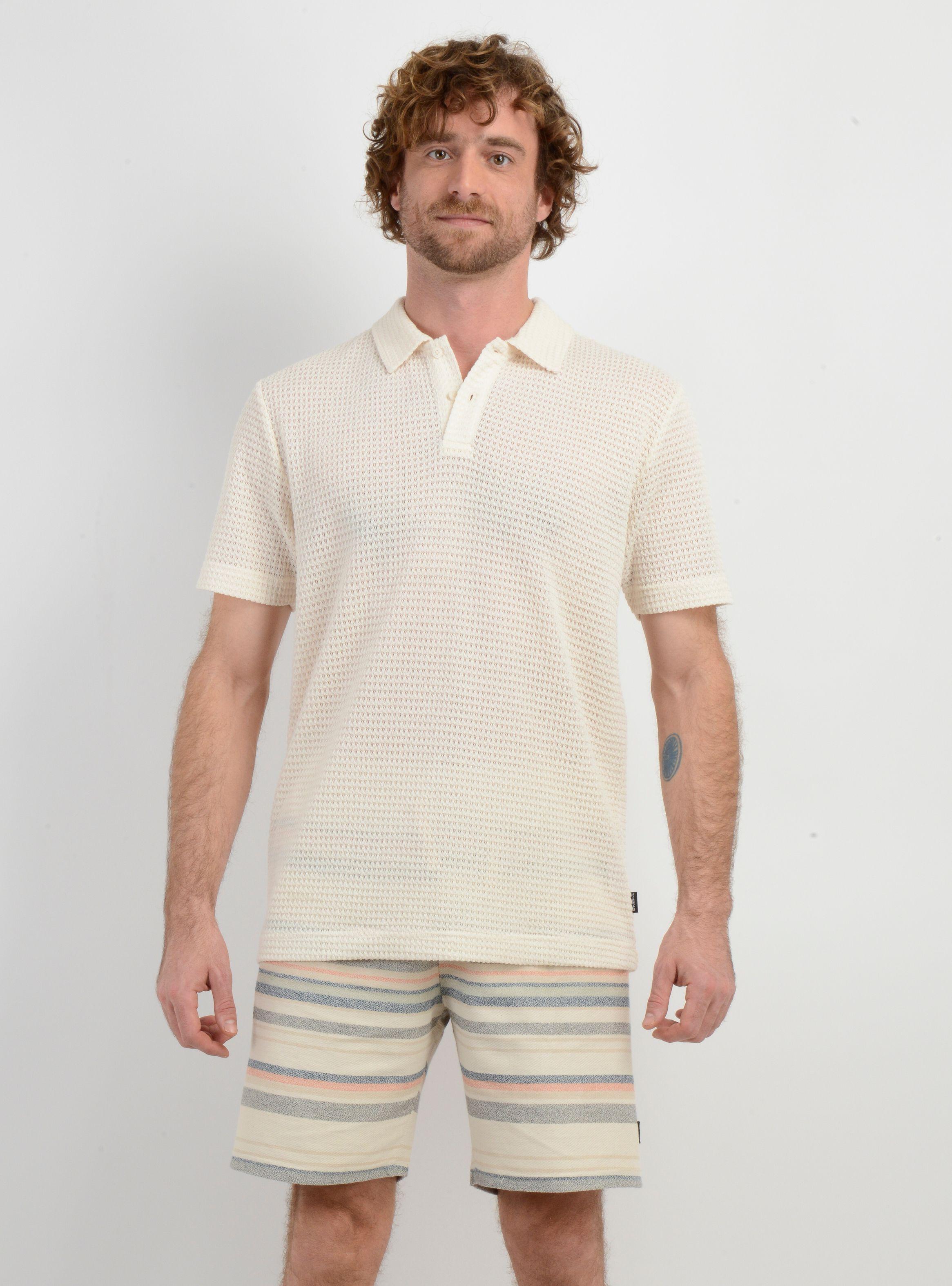 POLERA MANGA CORTA GRAVEY BEIGE CLARO-0