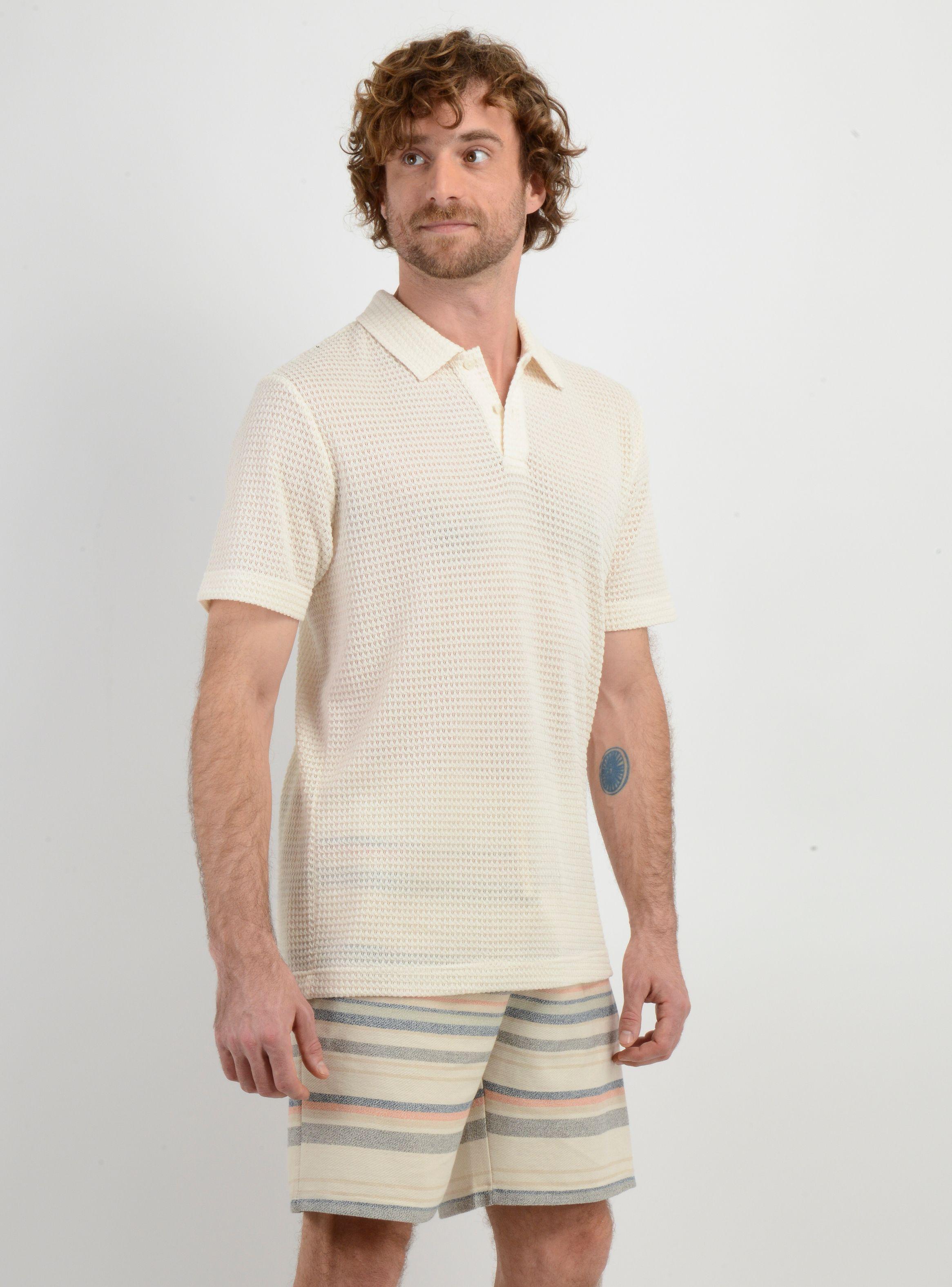 POLERA MANGA CORTA GRAVEY BEIGE CLARO-3