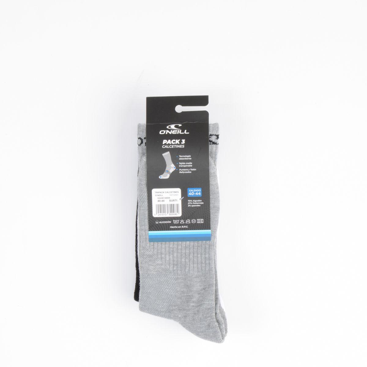 CALCETINES ESSENTIAL TRIPACK TRICOLOR-2