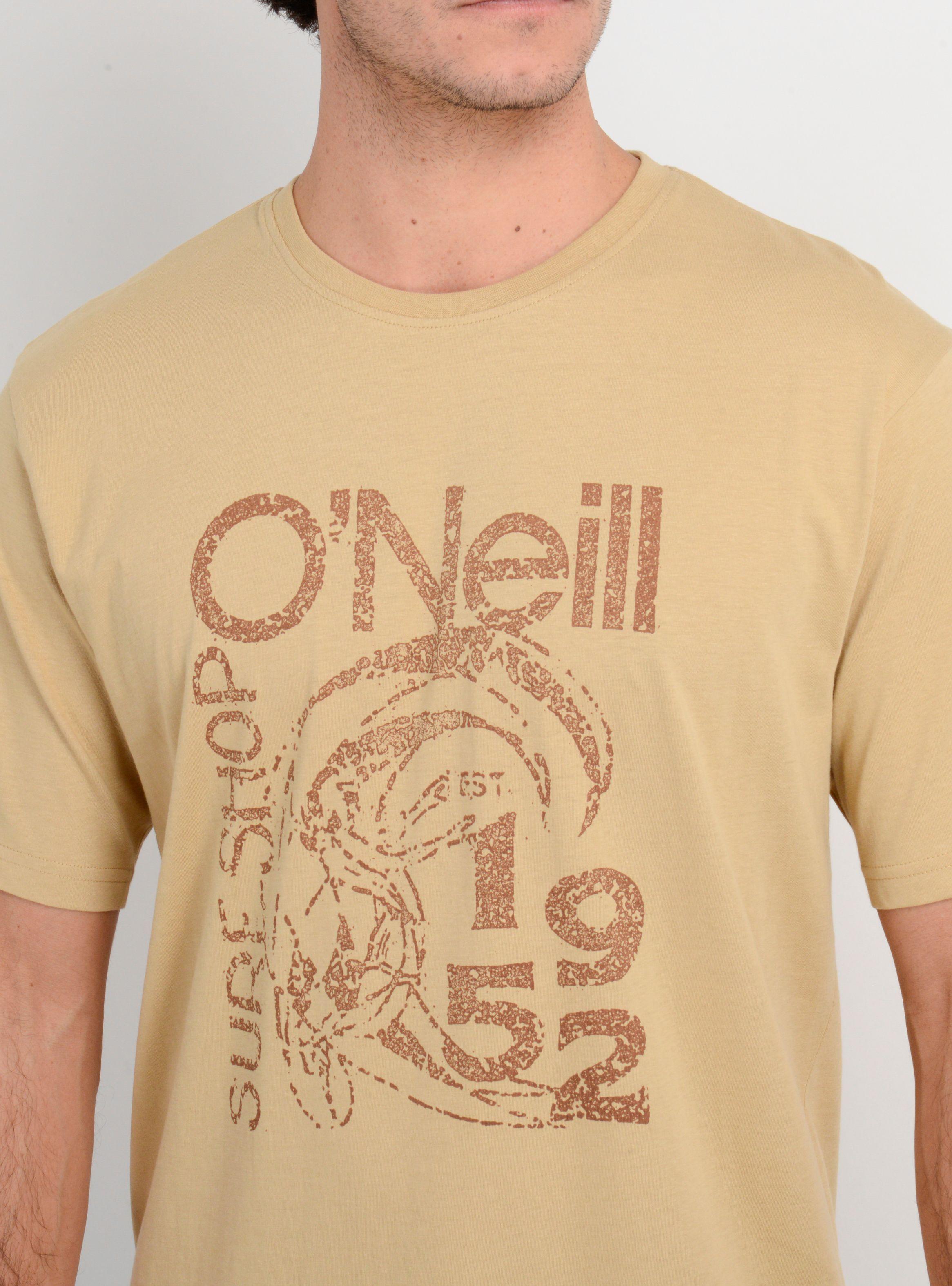 POLERA MANGA CORTA OG CIRCLE SURFER  BEIGE OSCURO-4