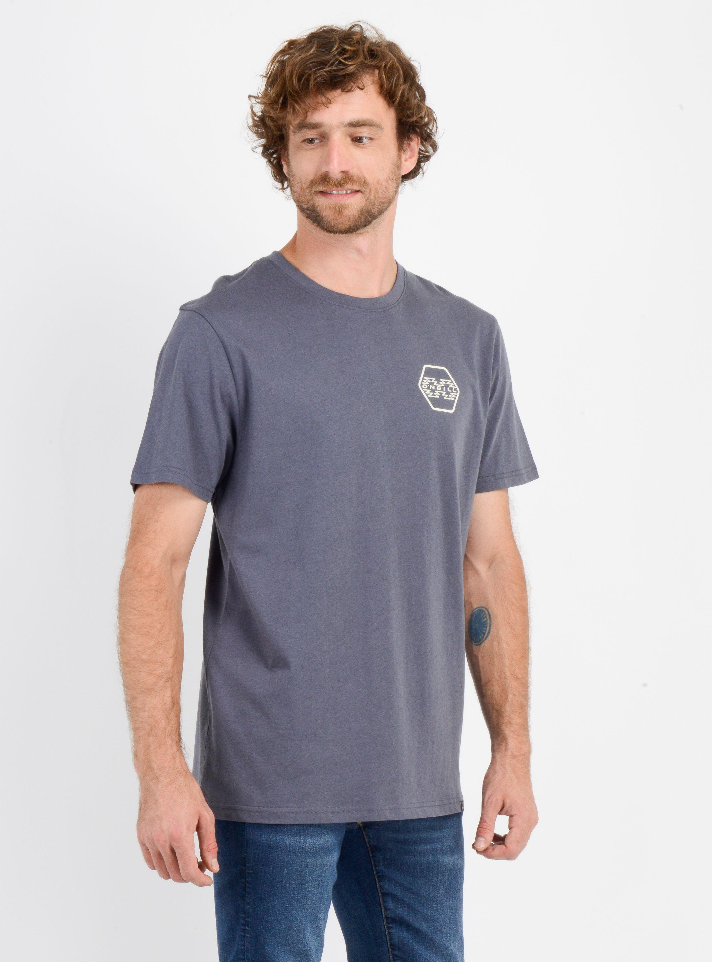 POLERA MANGA CORTA ETNIC  GRIS OSCURO-3