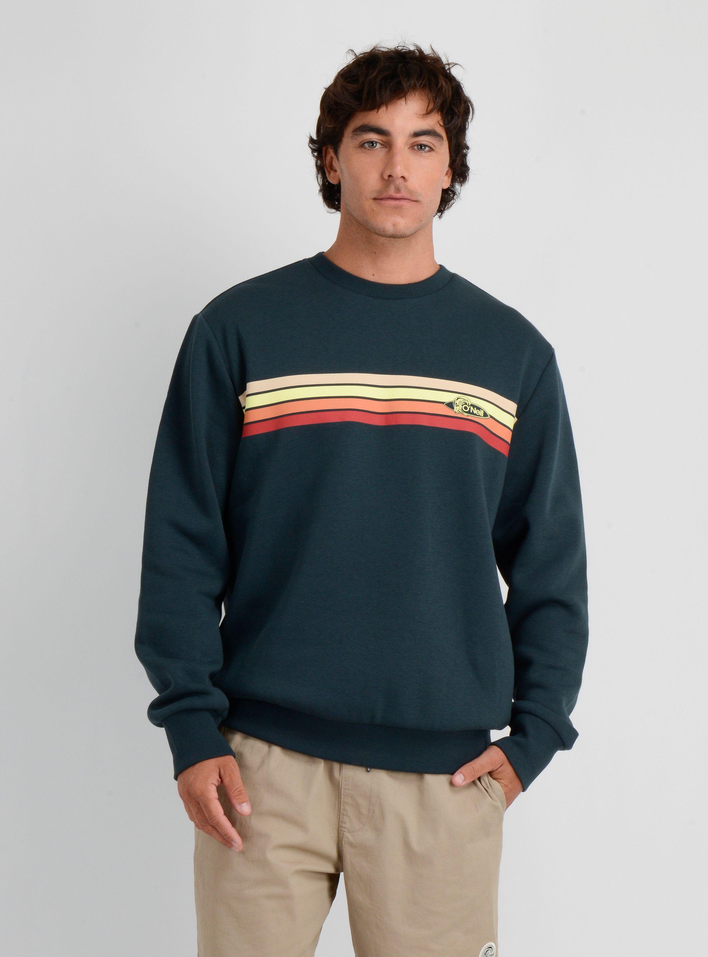 POLERON OG STRIPE CREW VERDE OSCURO-0