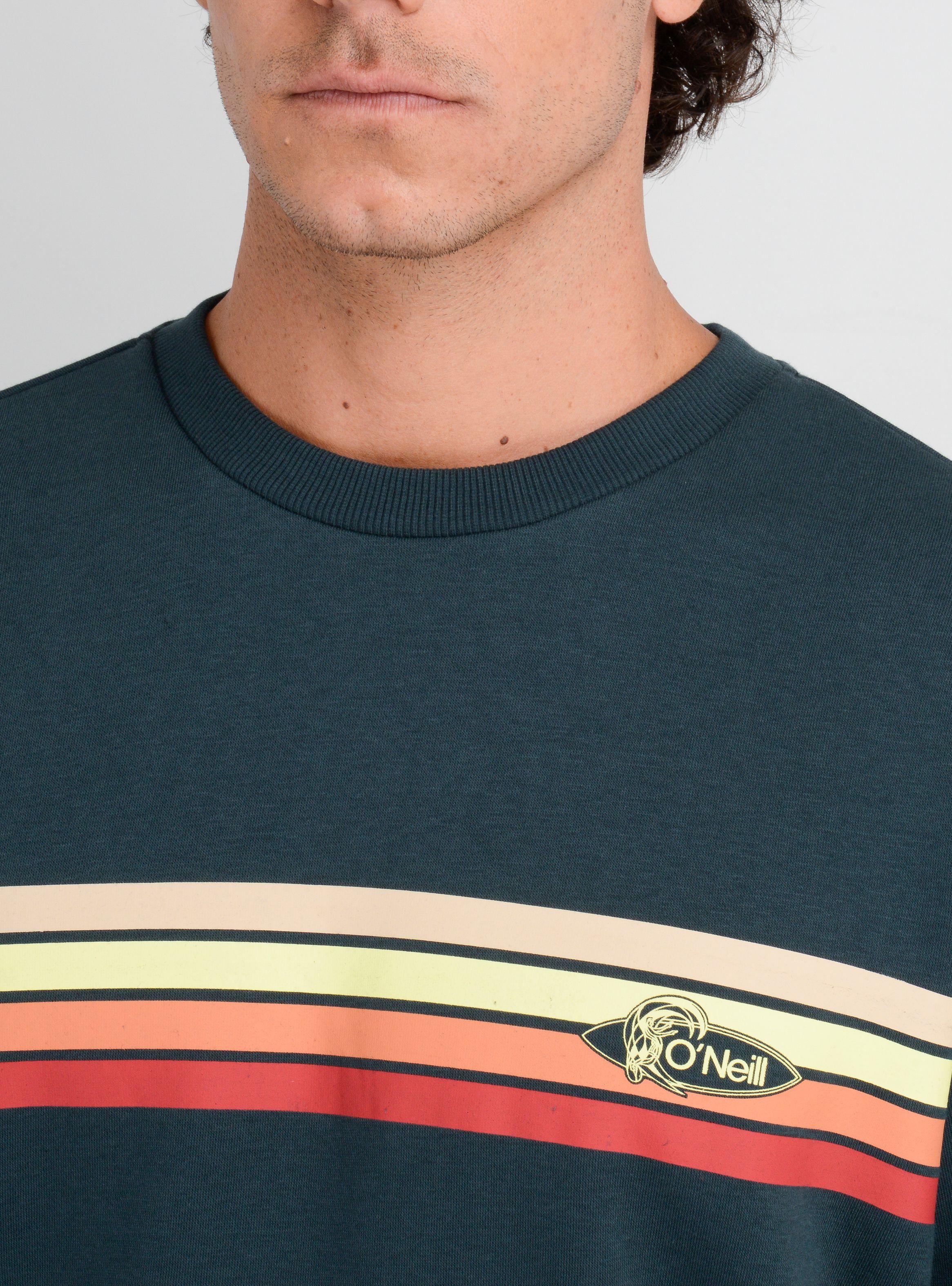 POLERON OG STRIPE CREW VERDE OSCURO-4