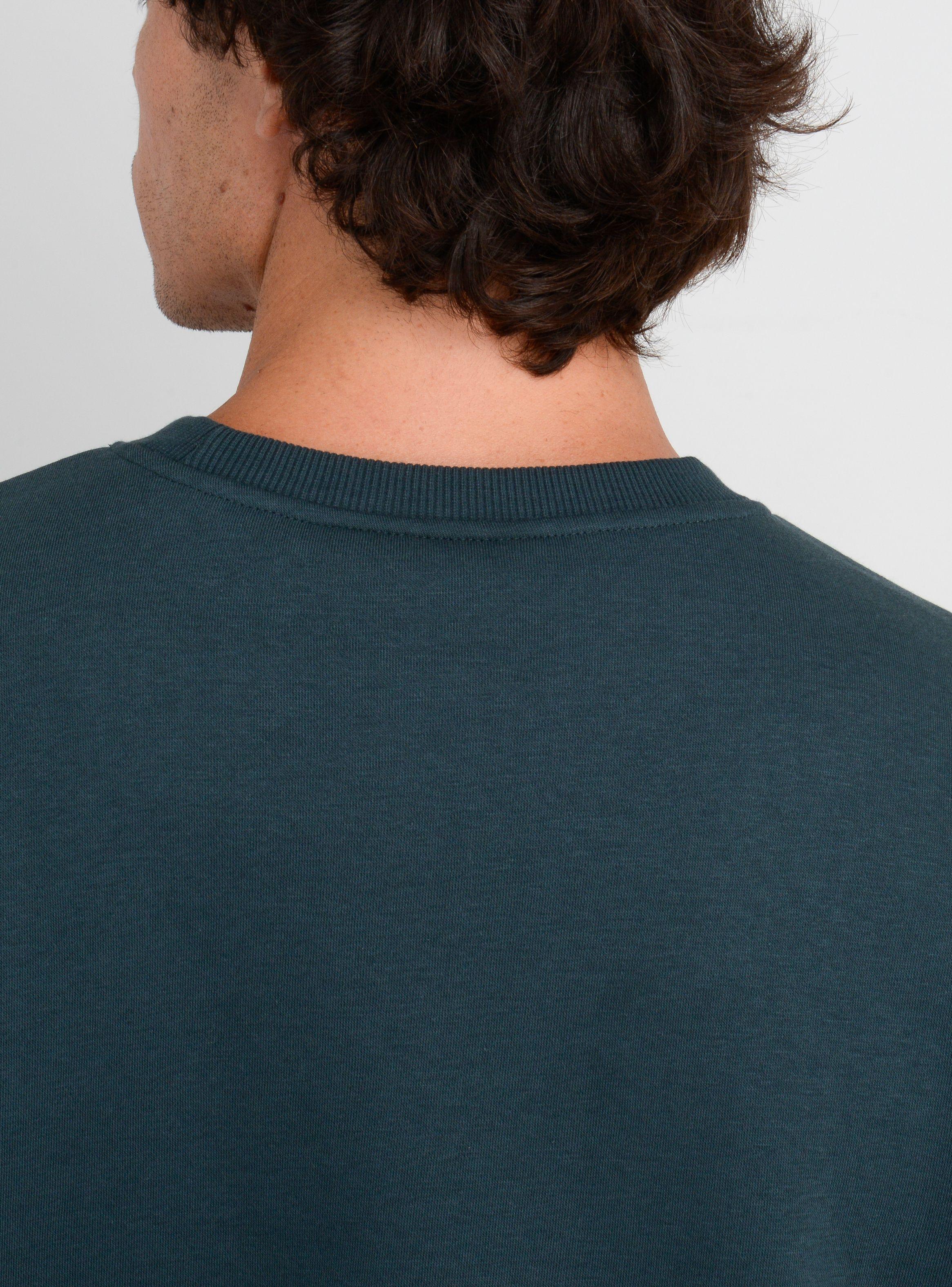 POLERON OG STRIPE CREW VERDE OSCURO-5