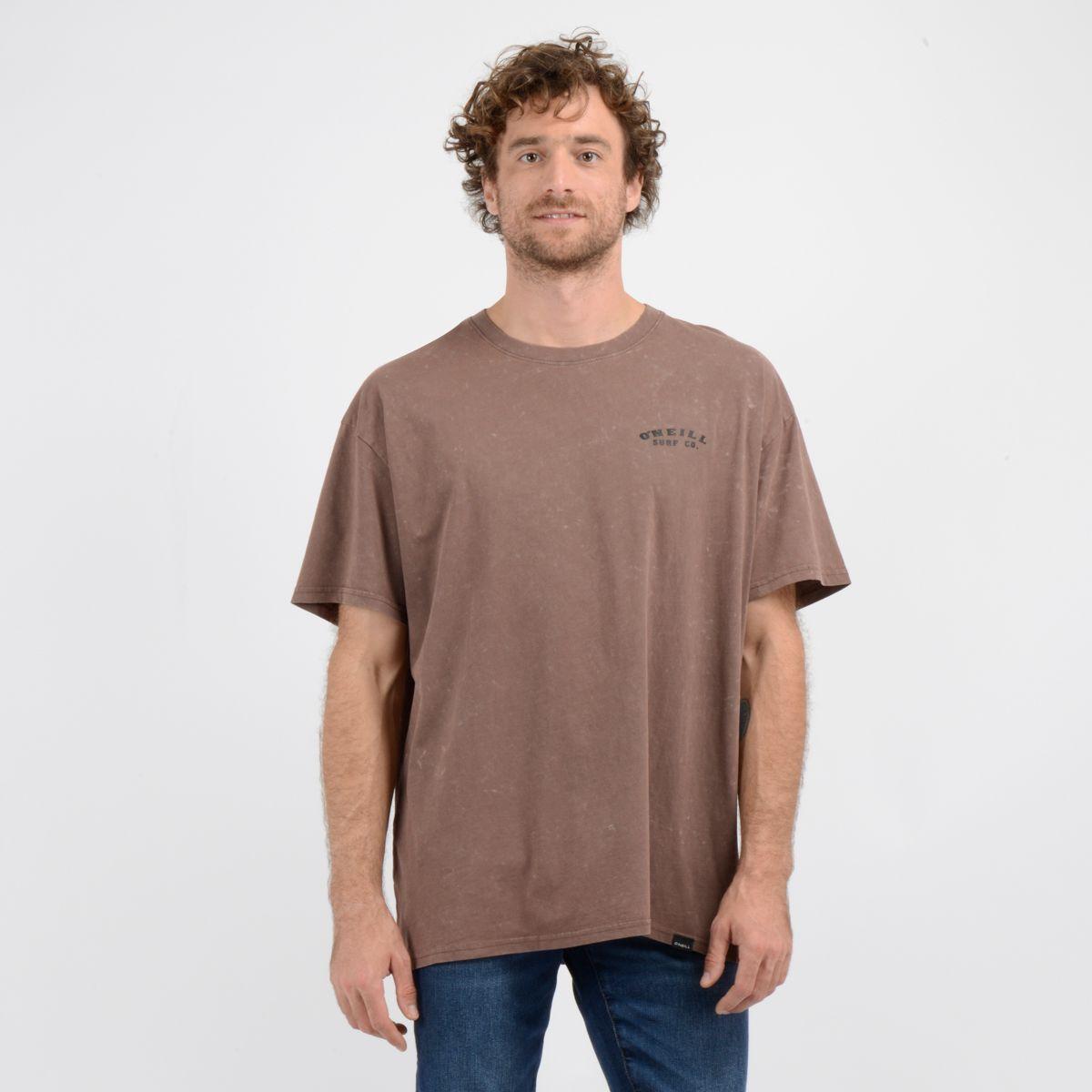 POLERA MANGA CORTA STORM CAFÉ OSCURO-1