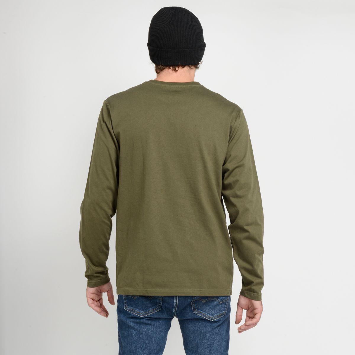 PACK POLERA MANGA LARGA + BEANIE -I23HO160006 VERDE OSCURO-2