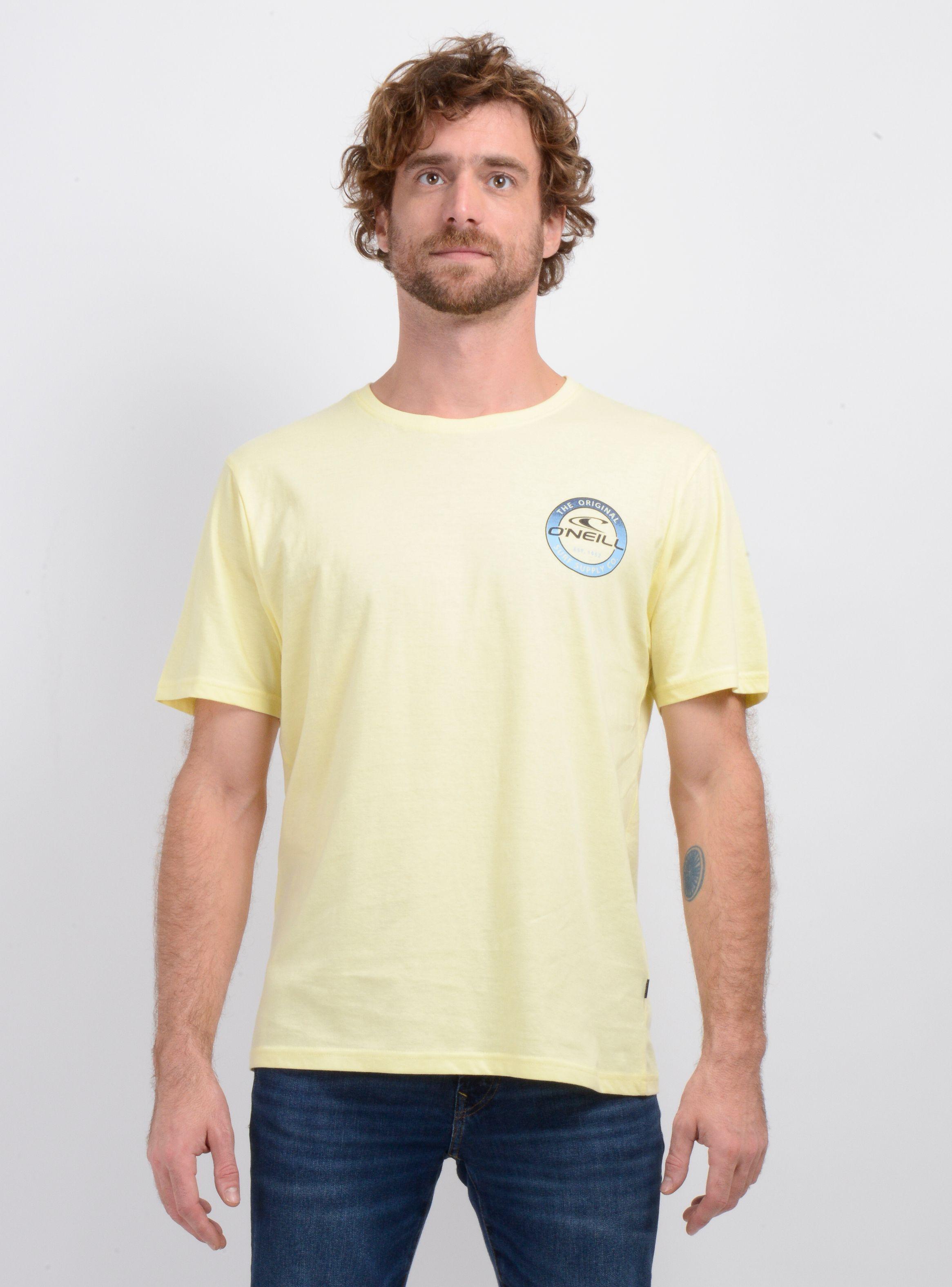 POLERA MANGA CORTA COIN FLIP AMARILLO CLARO-0