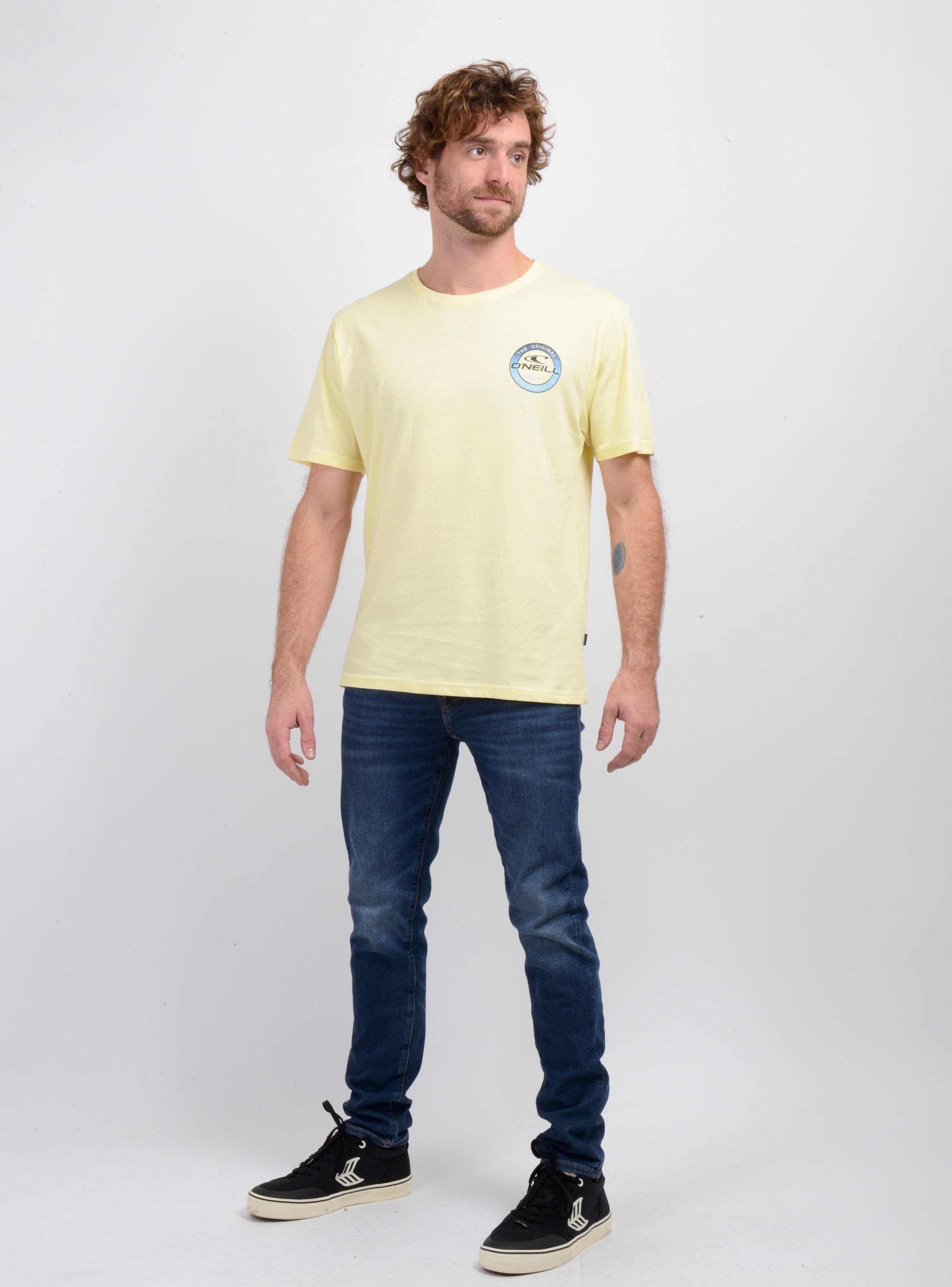 POLERA MANGA CORTA COIN FLIP AMARILLO CLARO-2