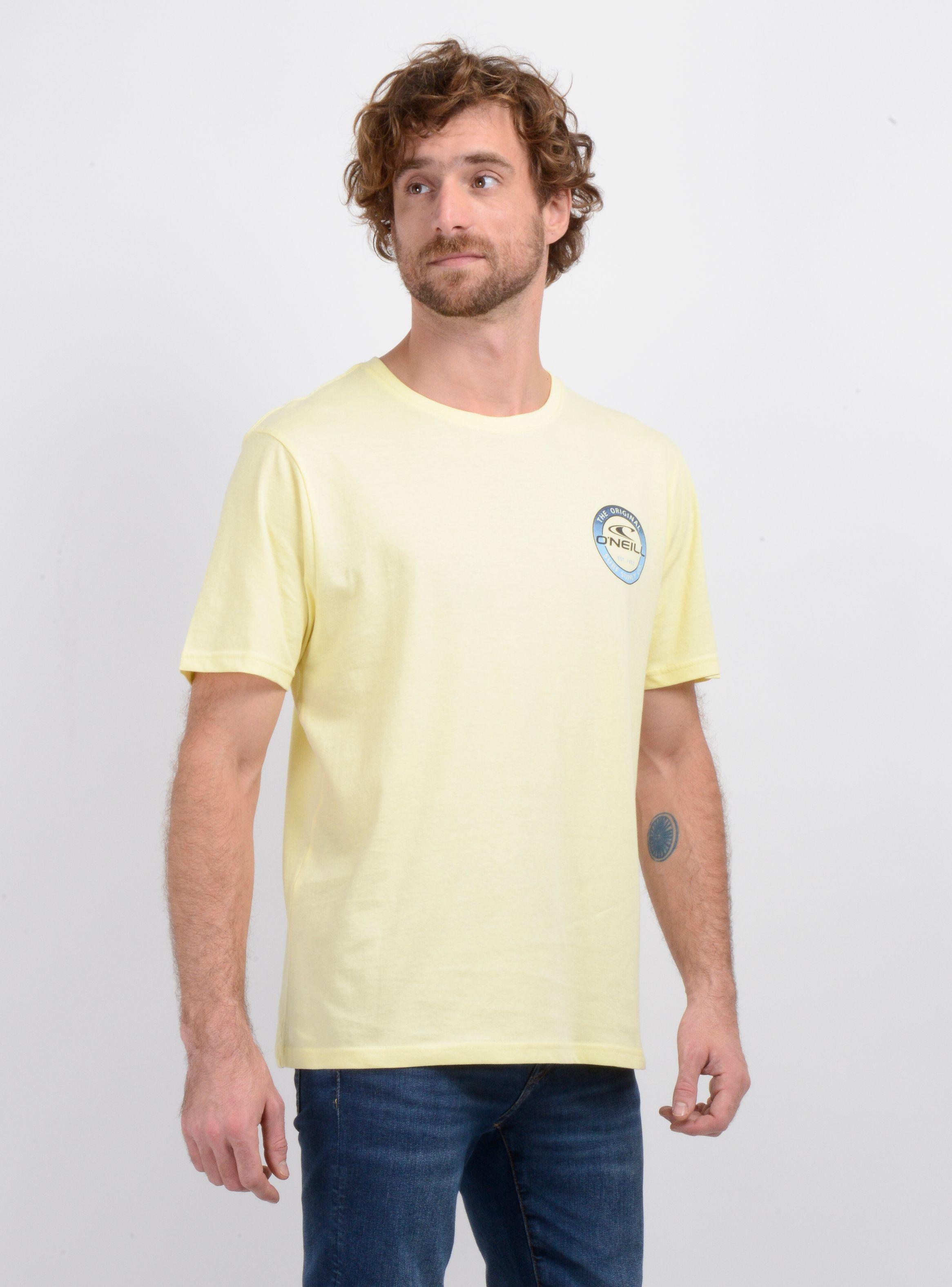 POLERA MANGA CORTA COIN FLIP AMARILLO CLARO-3
