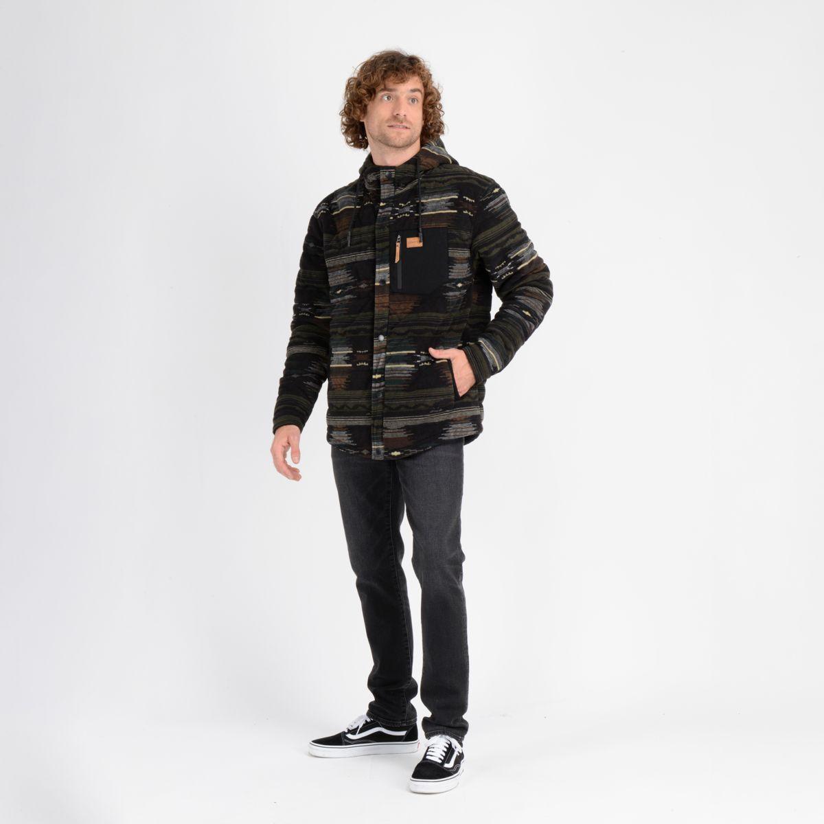 CHAQUETA LANDWARD FLEECE NEGRO-3