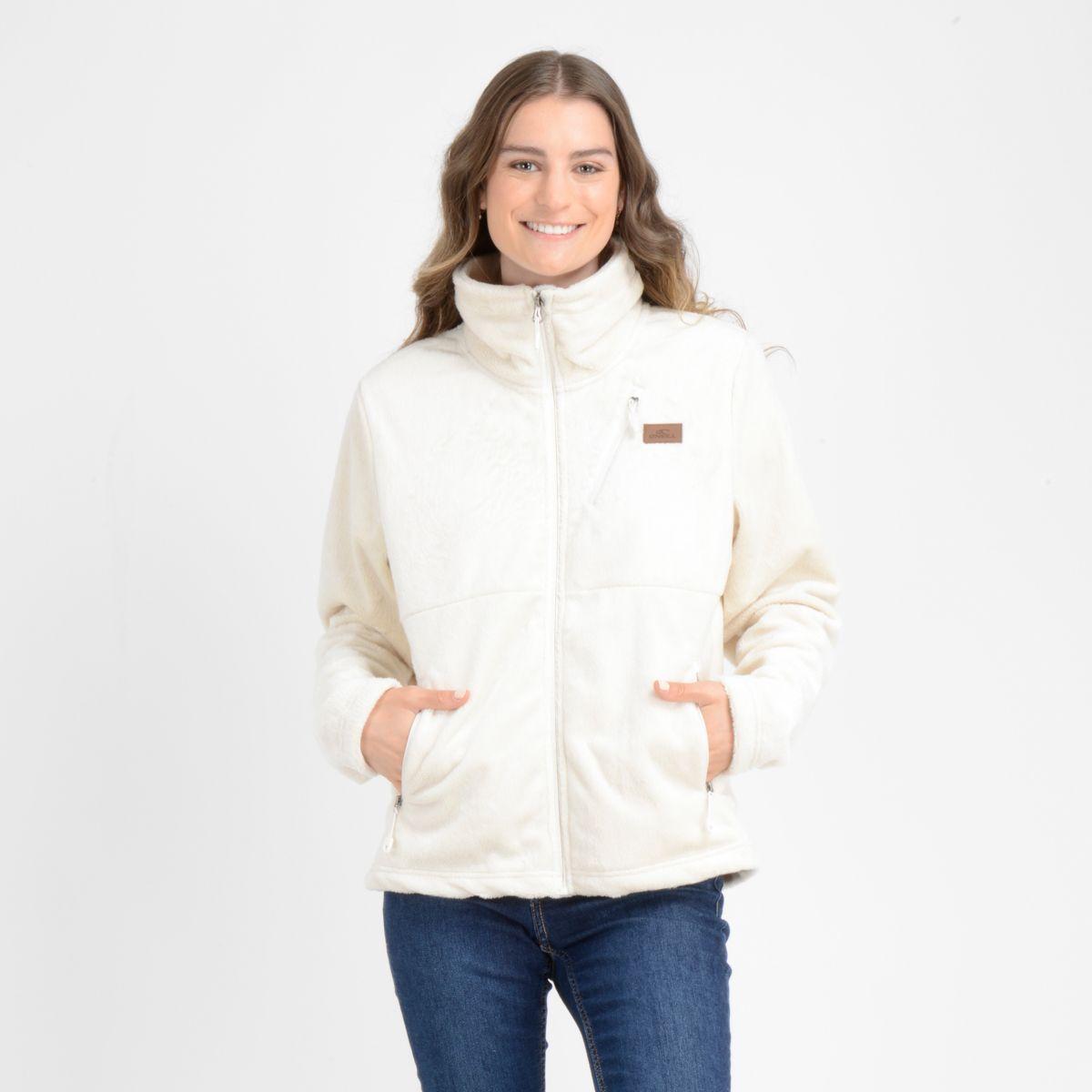 POLERON FULL ZIPER STARRY BEIGE CLARO-0