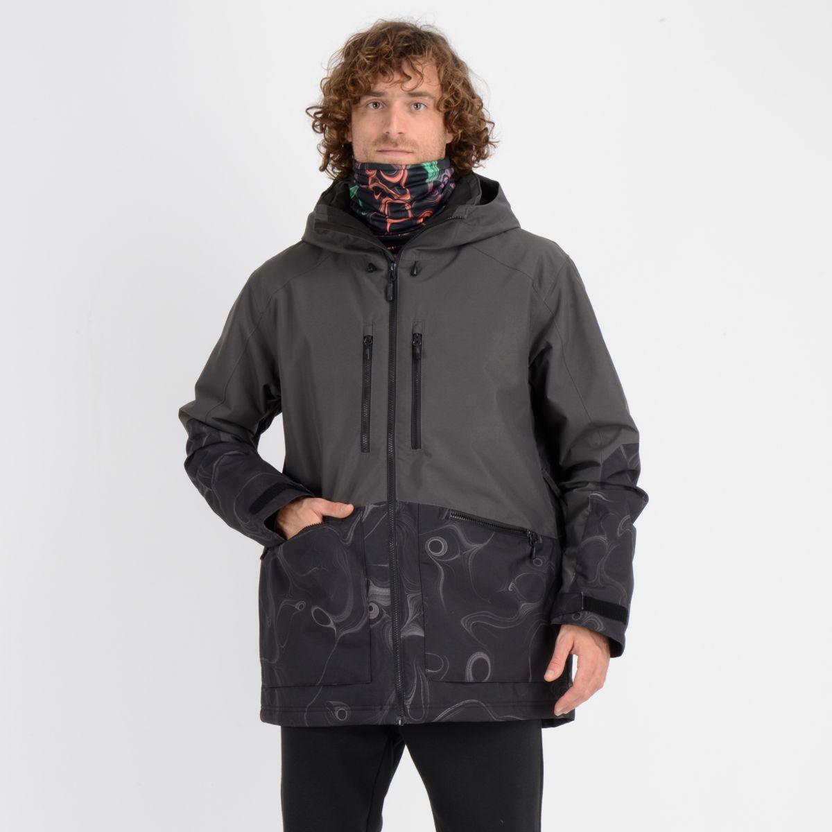 PARKA TECNICA TEXTURE JACKET GRIS OSCURO 10K/10K-2